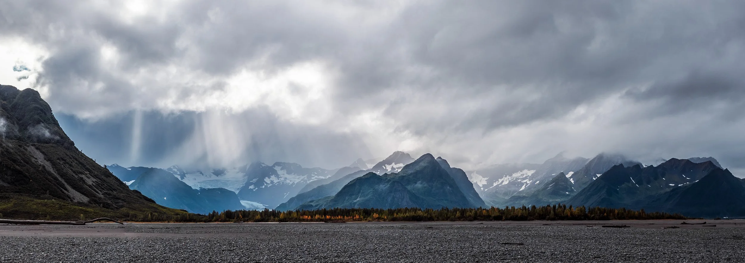 Storm Light Falling: Copper River Alaska