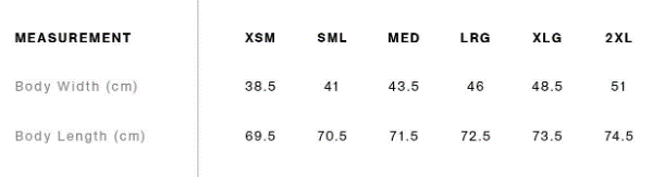 Womens singlet size chart.gif