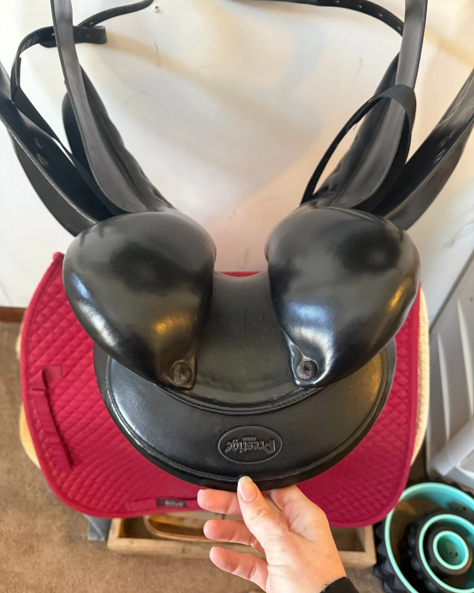 The weather is disgusting so staying home and doing some reflocking or billets with a cup of tea doesn't sound too bad! I have 2-3 repair spots left available for this month! Now is the perfect time to have your saddle in the shop if you haven't had 