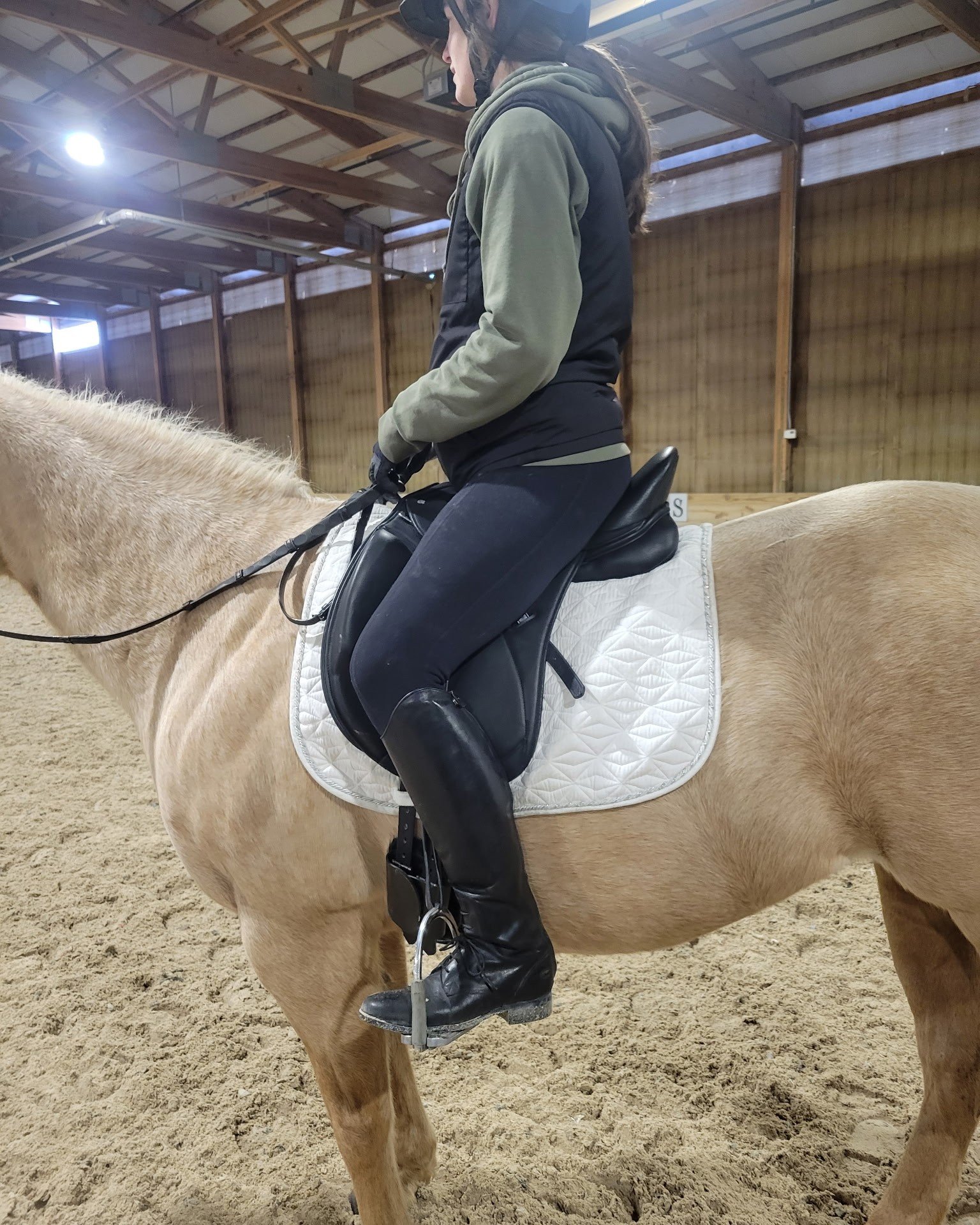 I'm a saddle fitter who has a saddle fitter! Two weeks ago I was so lucky to have @Elevated Saddlefit, LLC out to help me with fitting my own girl! It's hard to step away, be objective, and to watch yourself and your horse ride in saddles. Morgan is 