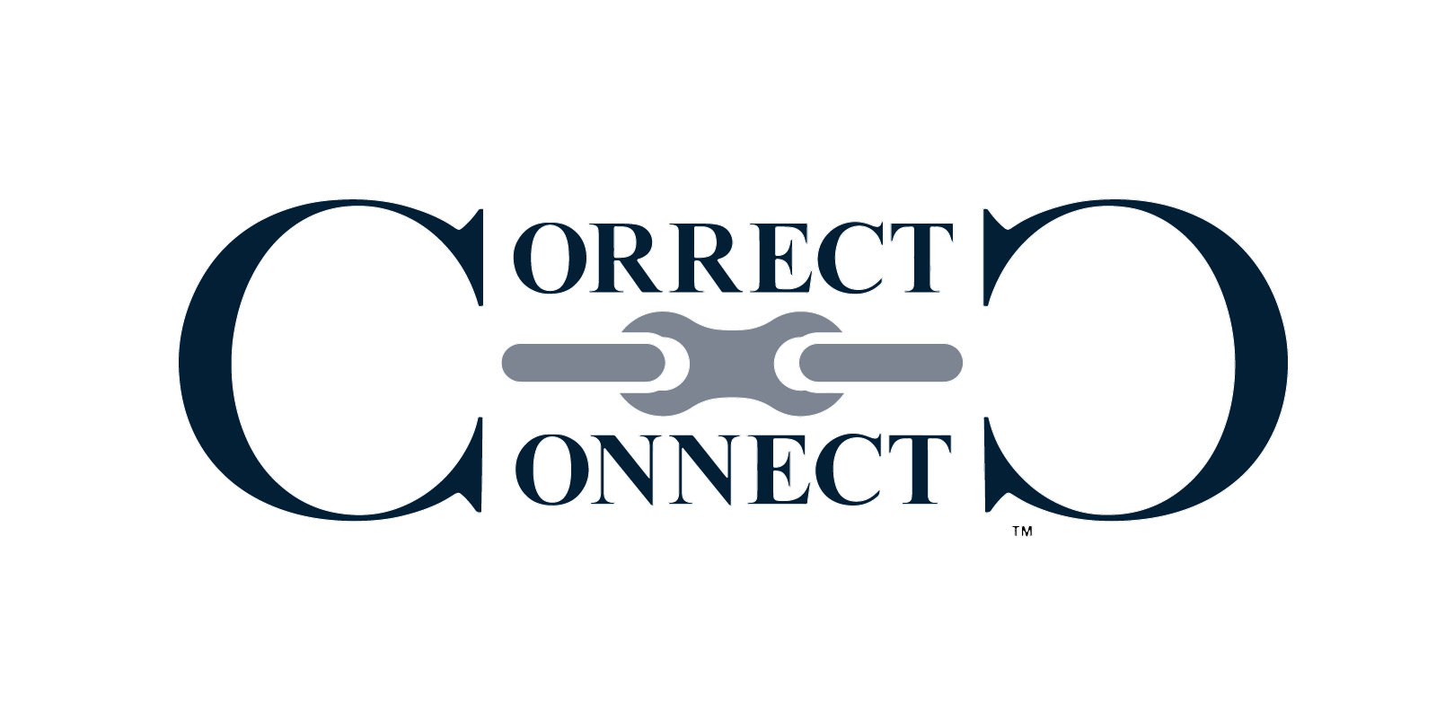 Logo with the words "Correct Connect" and a chain link icon connecting the words.