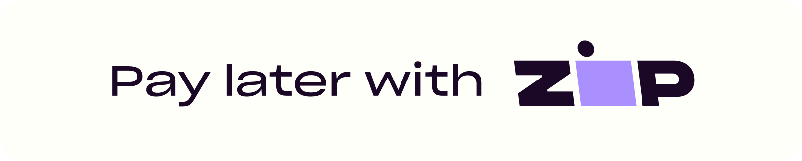 Pay later with Zip Pay