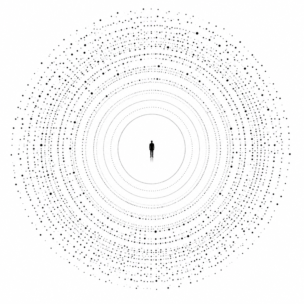 Illustration representing The Knowledge Advantage™, Craig Francisco's keynote framework showing how organizations create competitive advantage by combining human expertise with AI.