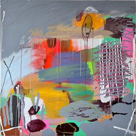 Last painting of 2025 completed yesterday, &ldquo;Imminent Undeniable&rdquo;, 40x40 inches, acrylic on wood panel. Trusting my own psyche. I have a very good feeling about 2026! Happy New Year everyone!
#francesthomas
#contemporaryartists 
#canadiana