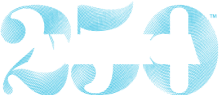 The number 2500 with the word 'AMERICA' written across it in white text.