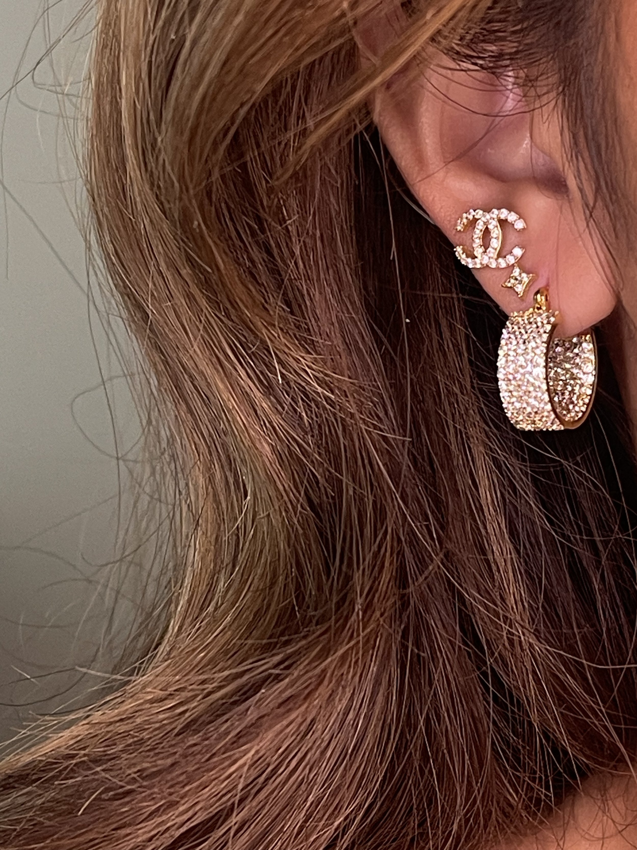 BEDAZZLED HOOPS