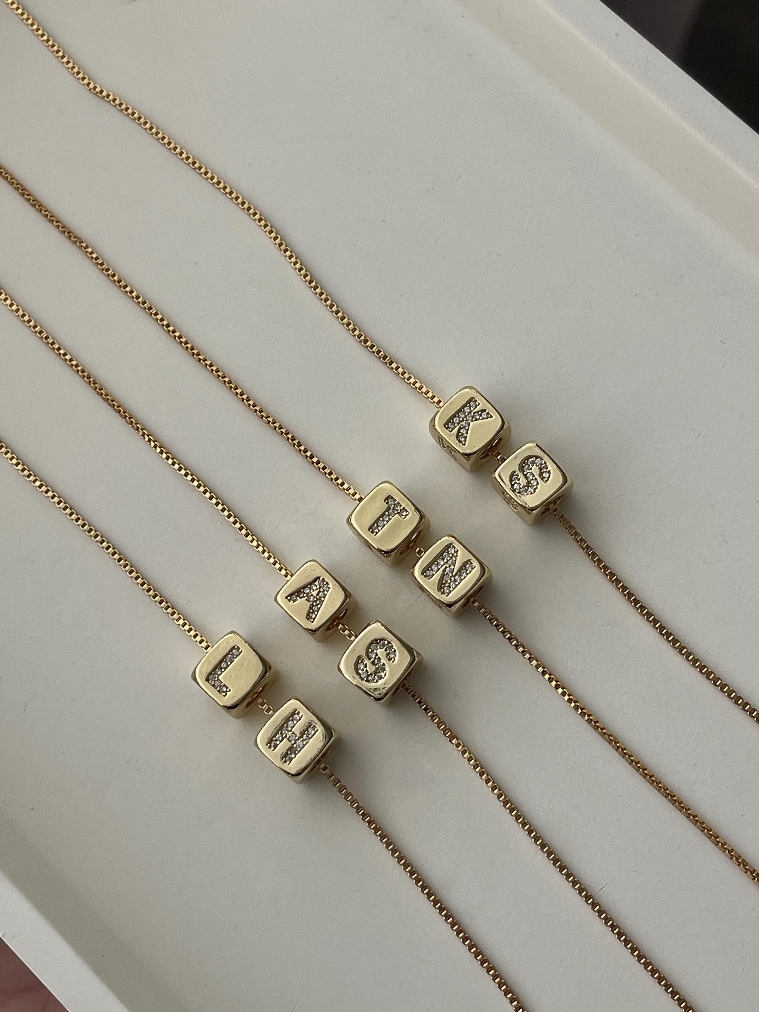 CUSTOM CHARM INITIAL NECKLACE