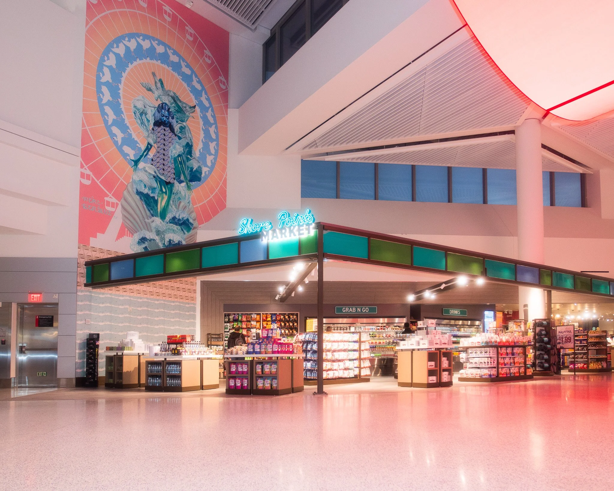 Newark Airport market. 