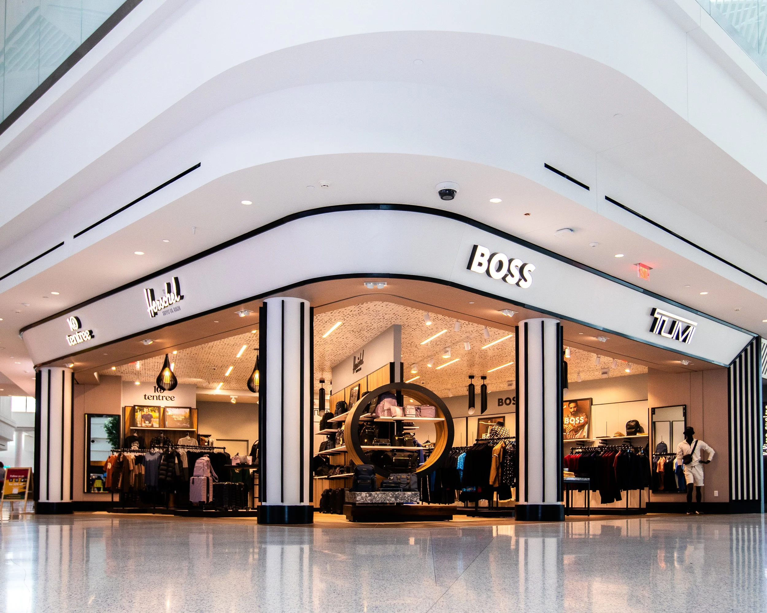 Storefront in the renovated LaGuardia airport. 