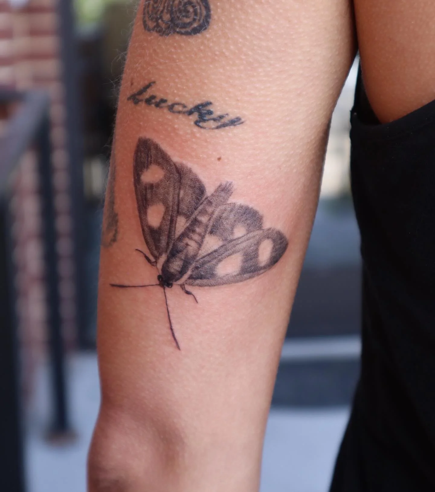 2 new tattoos for CJ! And a healed flicker :)