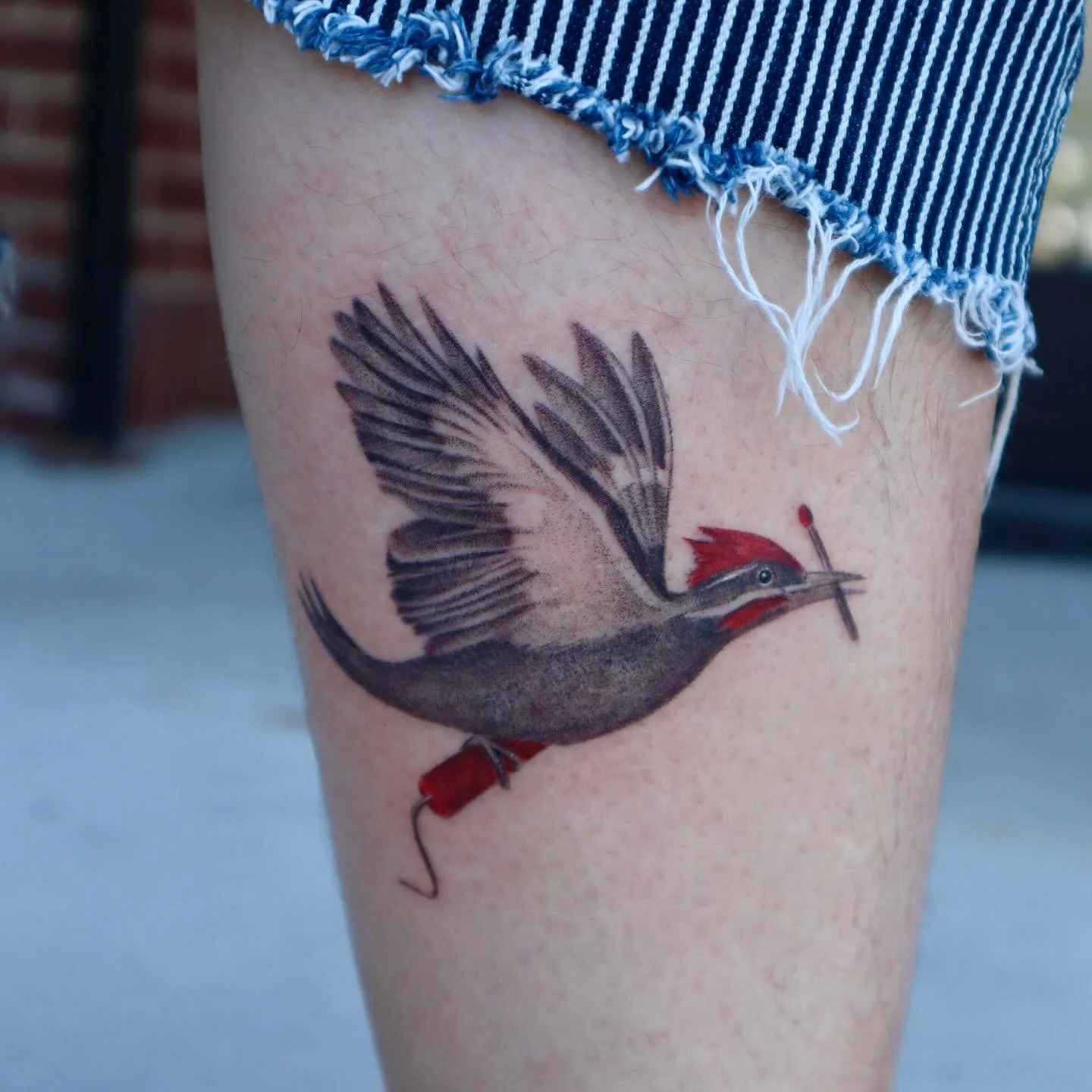 My adaptation of the cover art from Tim Robbin&rsquo;s book, Still Life with Woodpecker. Thank you for this fun request, Lilly!