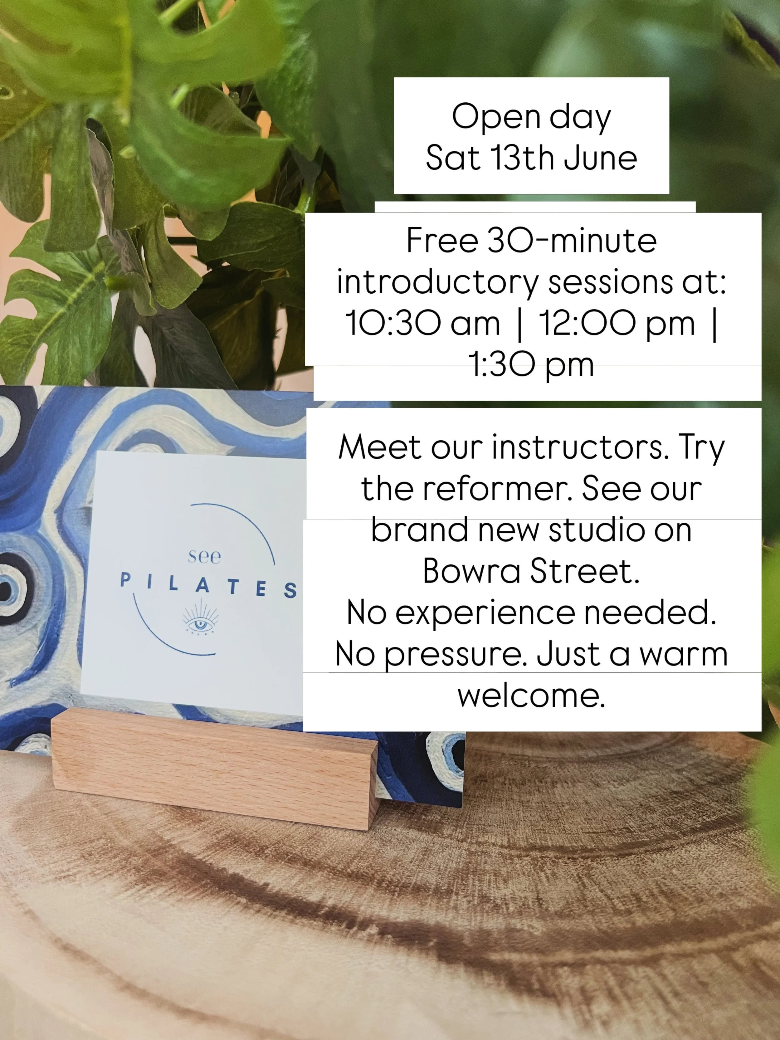 Looking forward to meeting you at our open day Saturday 13th June! 🧿💙💪🏻 #seepilates #nambuccaheads #openday