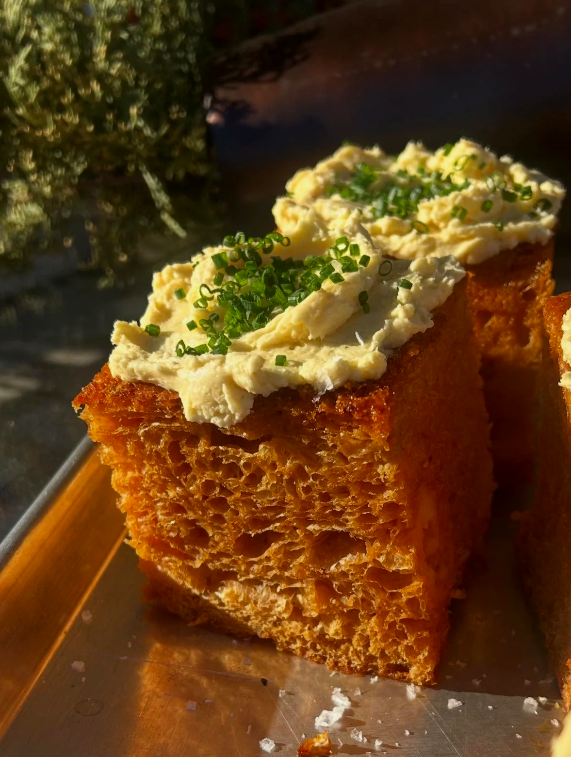 gochujang and kimchi focaccia