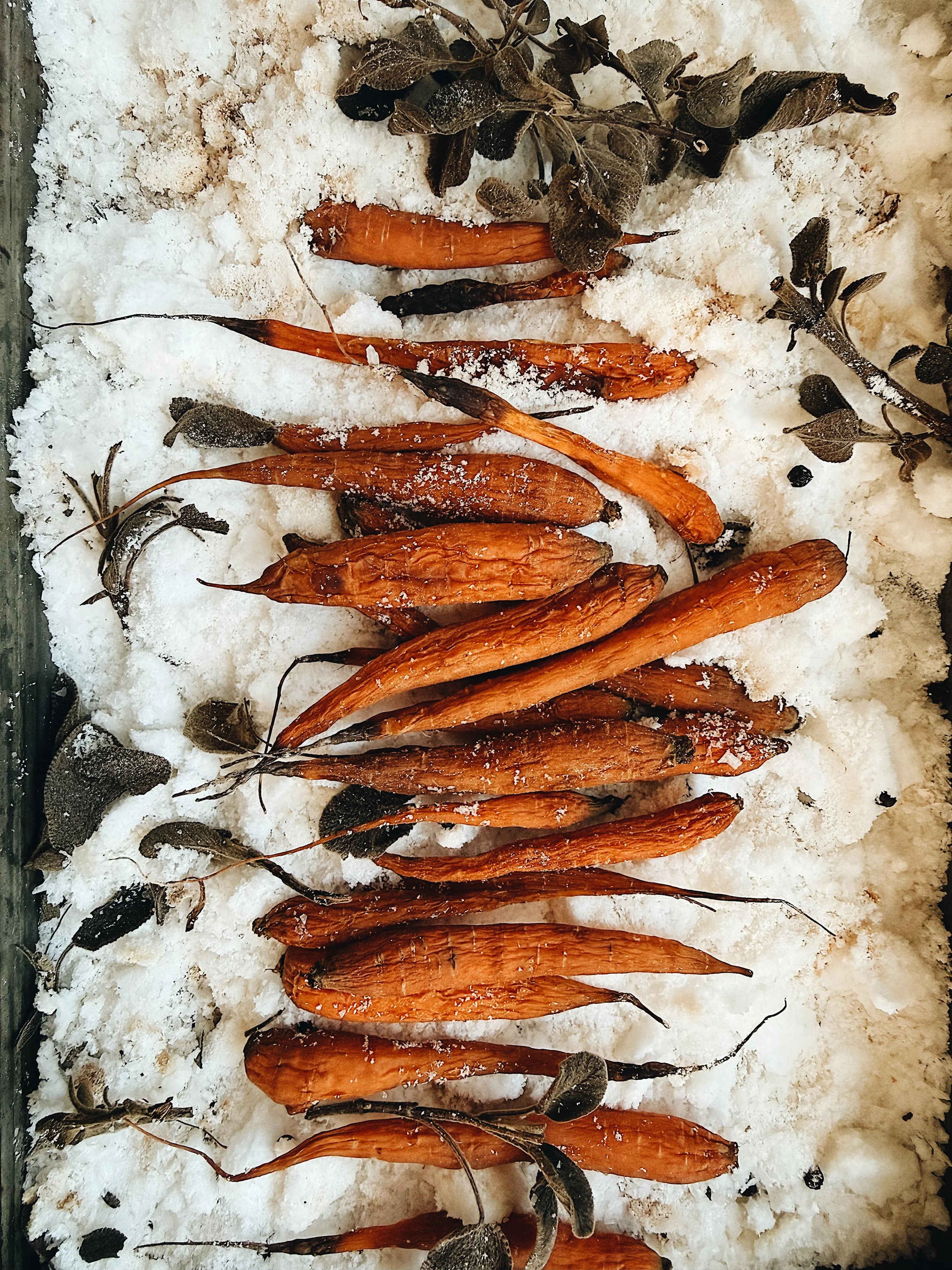 salt roasted carrots