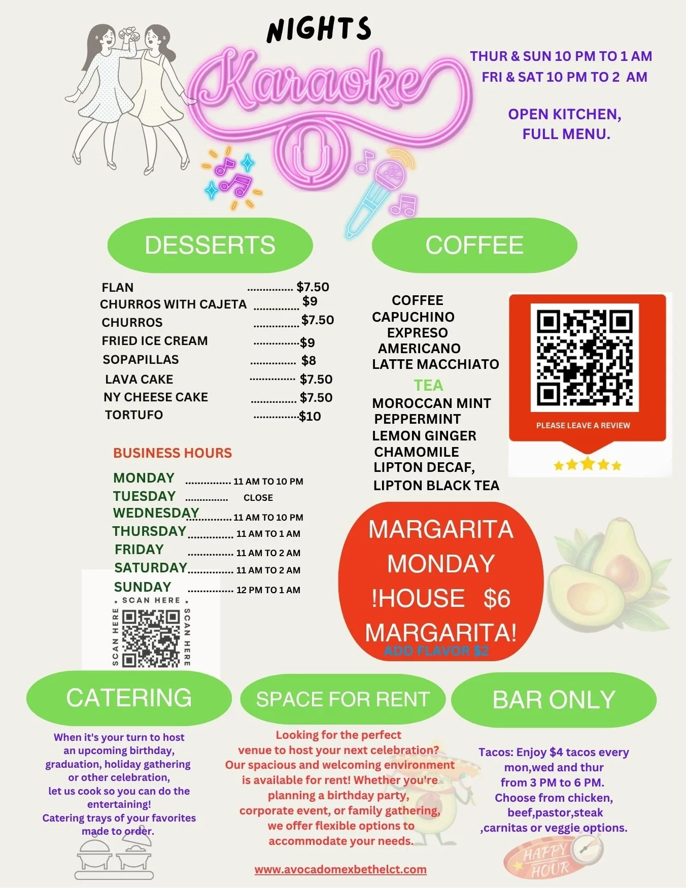 Looking for a vibrant Mexican restaurant experience? Join us for delightful margaritas and lively karaoke nights in Bethel, CT.
Our Mexican restaurant offers an exciting atmosphere where you can enjoy refreshing margaritas while showcasing your singi