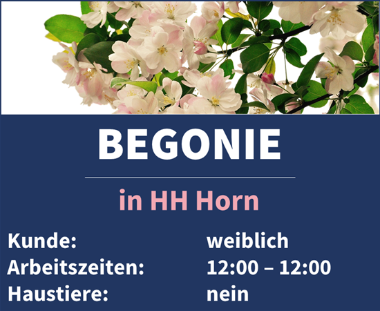 Unser Team Begonie aus Hamburg Horn