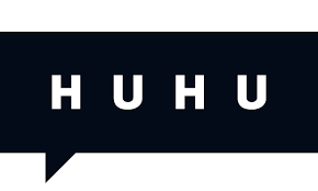 HuHu Oy:n logo: puhekupla, jossa lukee 'HUHU'.