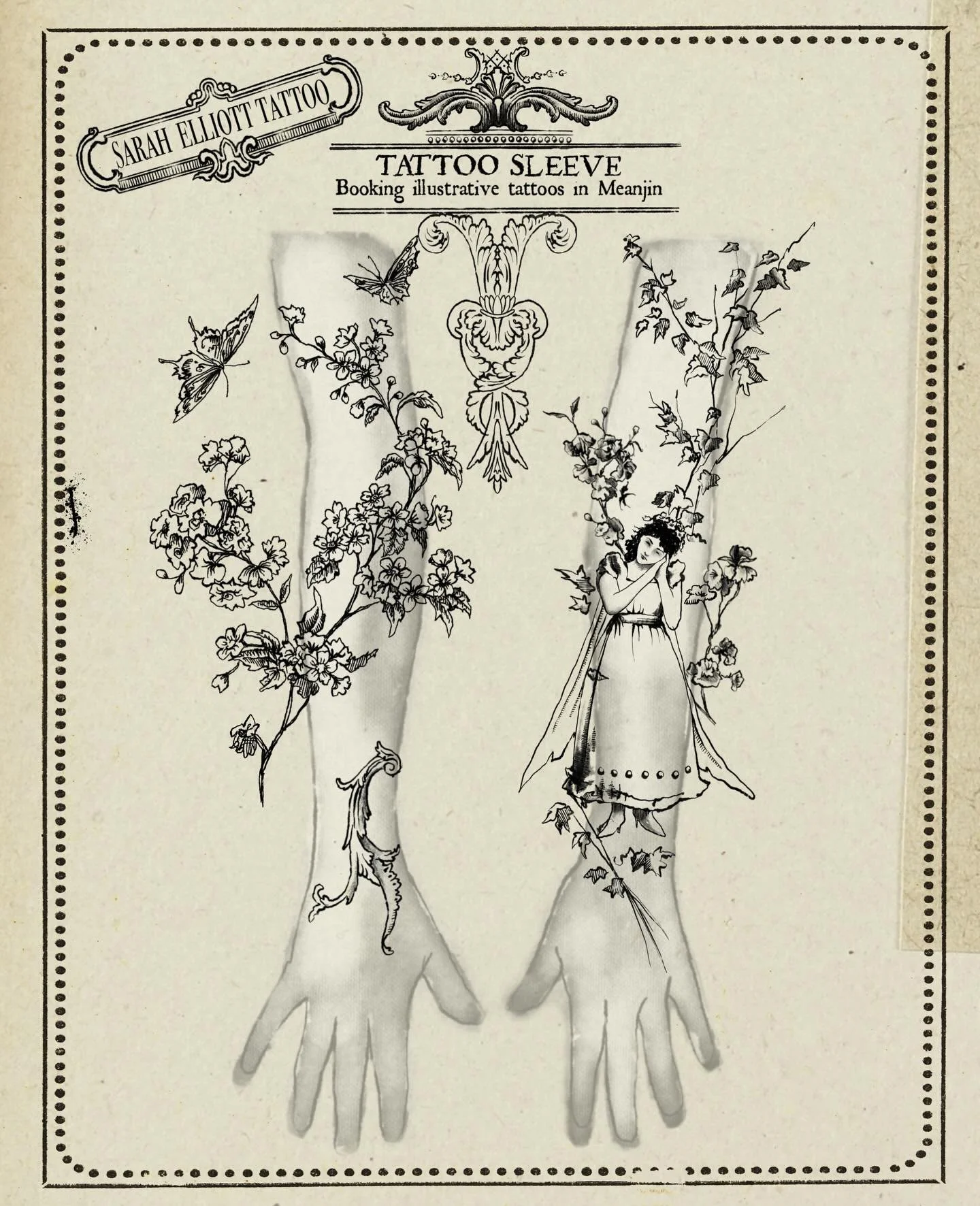 Tattoo sleeve ideas 🧚 I&rsquo;ve got space available in January-book in through my website for flash 

#brisbanetattoo #fantasytattoo #illustrativetattoo #sydneytattoo #melbournetattoo