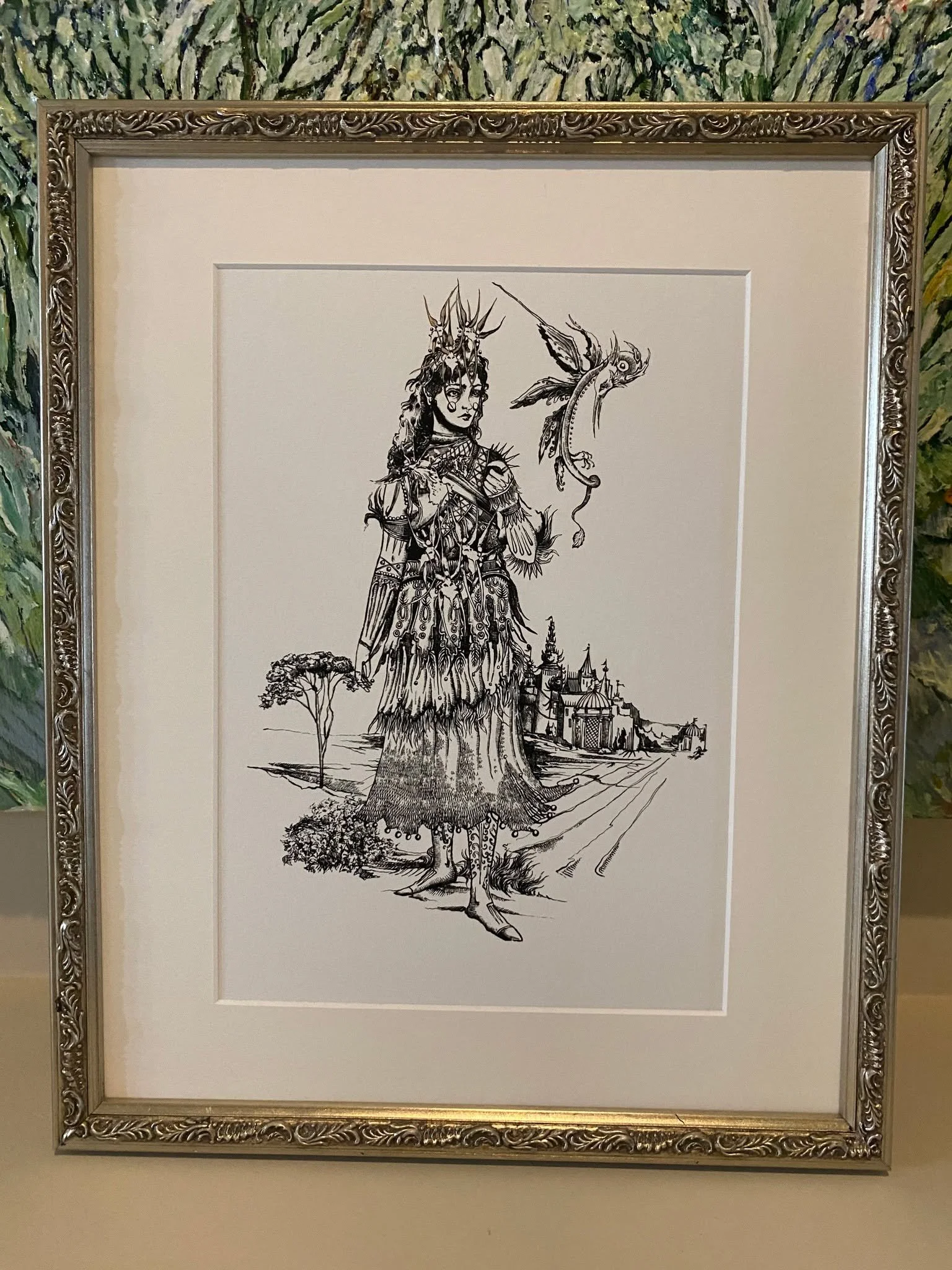 Close-ups from a recent illustration, now available as a print in my online shop. Some of my drawings work better as prints rather than as tattoos and this is one of them.

Originally intended as part of the trio I shared earlier this week (the chara