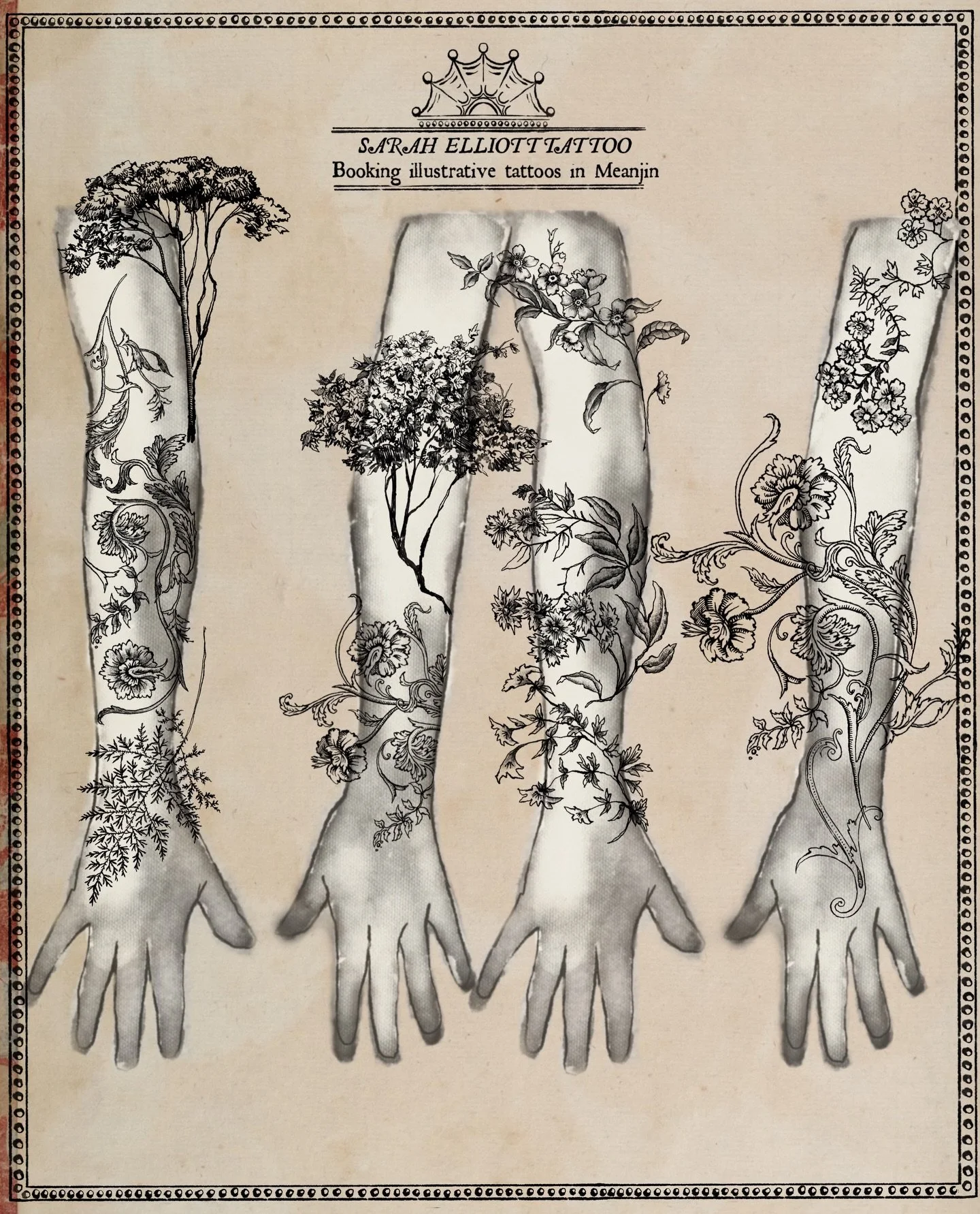 Some illustrative tattoo sleeve ideas! To start a project like this you might choose to book a Tier 4 (long appointment) if you&rsquo;d like to cover up to half your arm in a single session or you might choose to break it into smaller pieces and watc