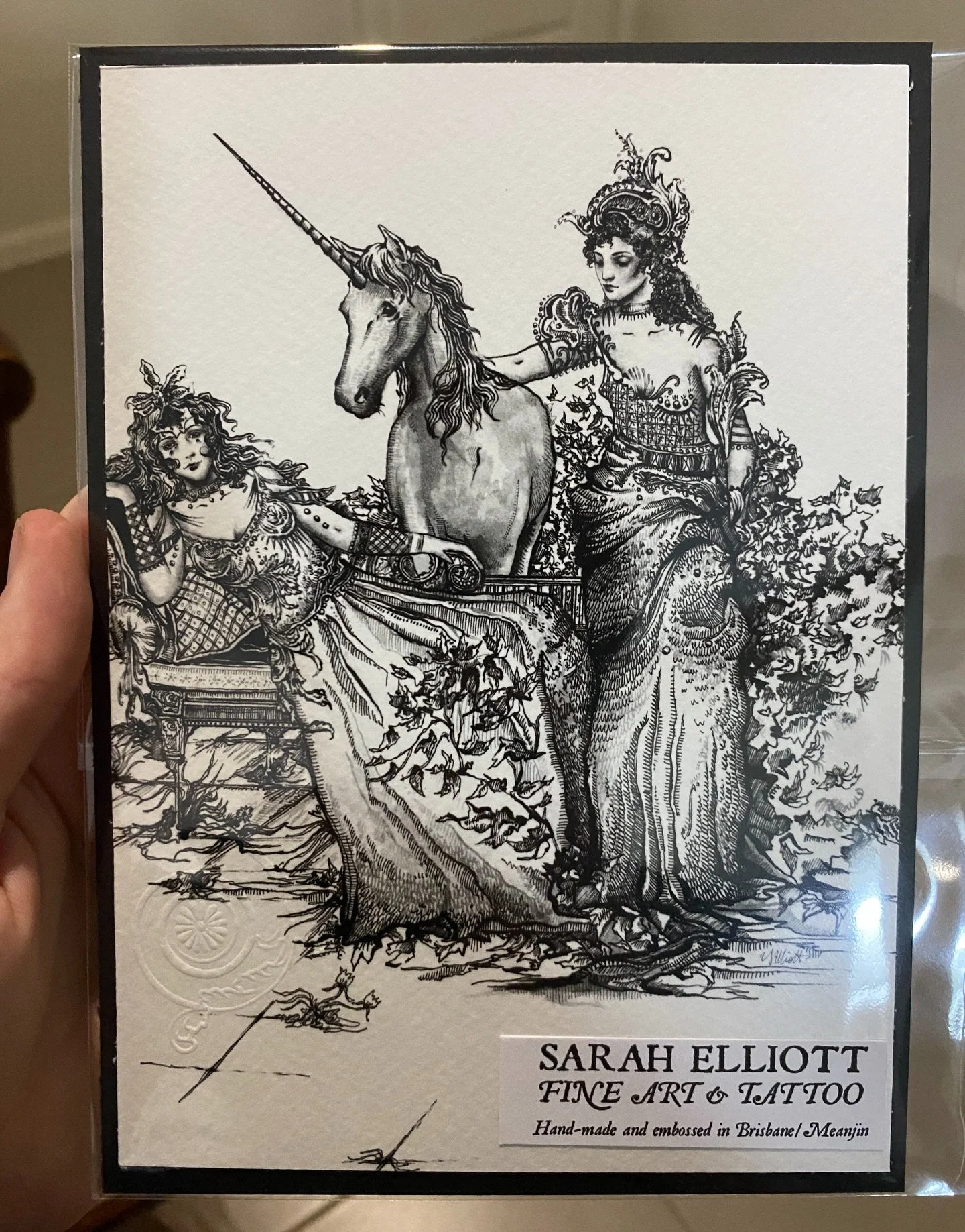 Now available as a print online and in store! This was a bit of a nightmare to draw. I am still fairly inexperienced illustrating with calligraphy pens and I kept smearing the ink everywhere by accident. As I worked to cover these spots up the botani