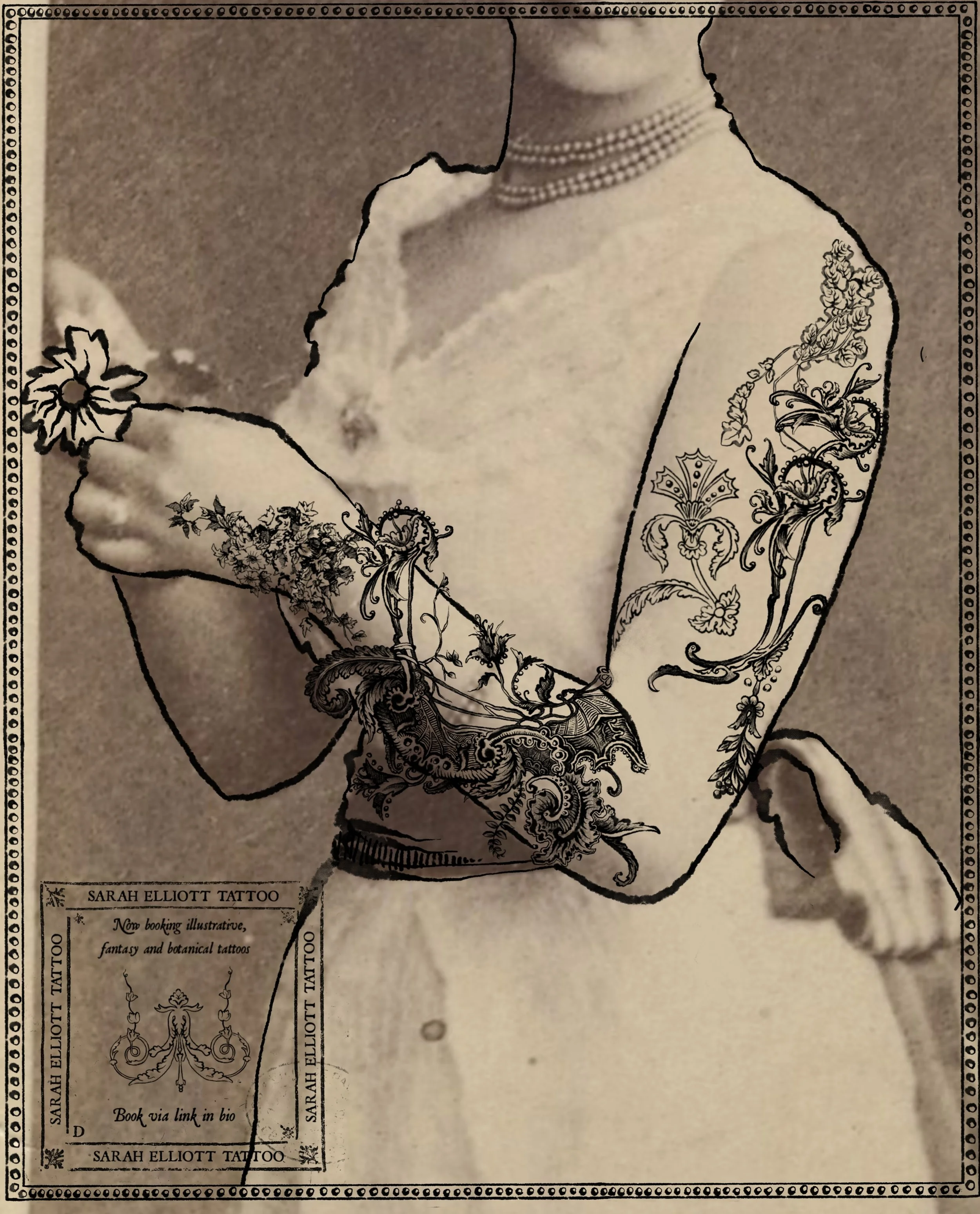 This is a concept that I&rsquo;ve been sitting on for myself but I just don&rsquo;t have enough room on my arms right now for something like this. 

This would take multiple sessions to tattoo but I think it could be really interesting to collaborate