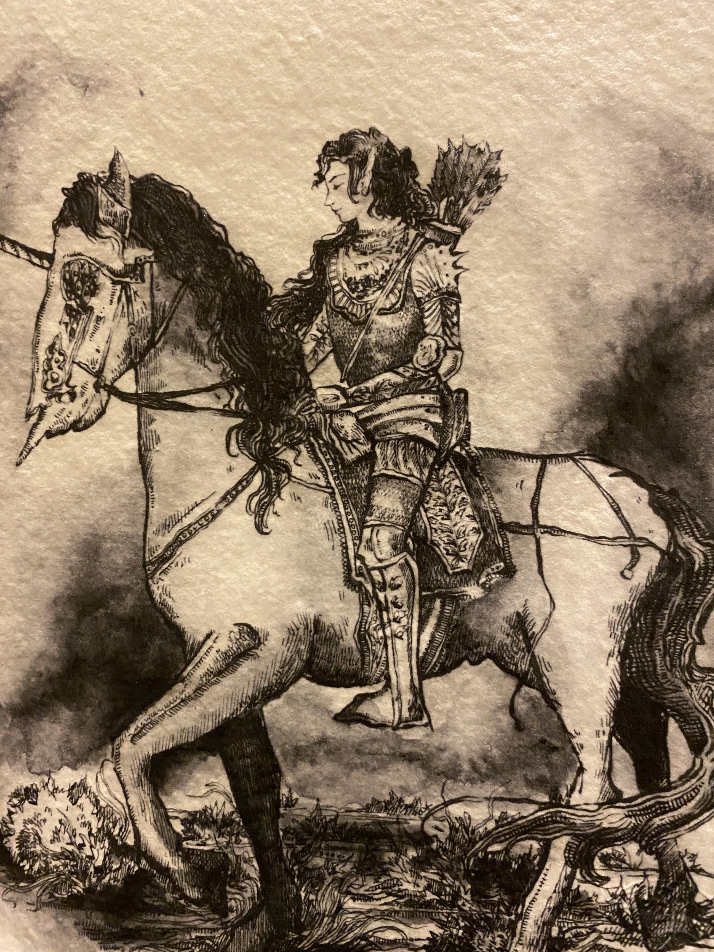 Archer and Unicorn Print (A4)