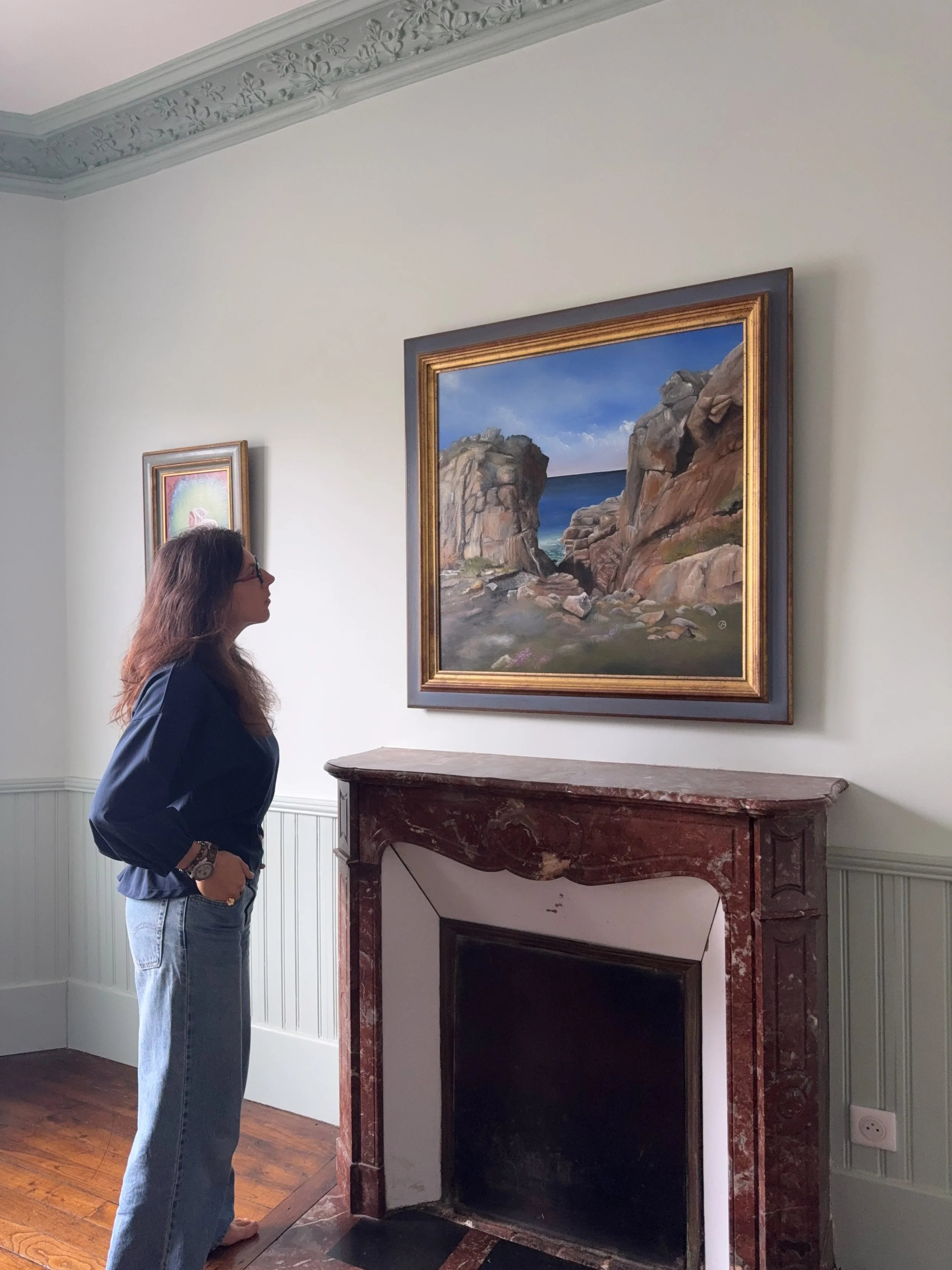 A painting has another life once it leaves the studio.

Until then, it waits here with me.

Then one day, someone chooses it. It enters a home, lives in a different light, and slowly becomes part of someone else&rsquo;s story.

I love that moment whe