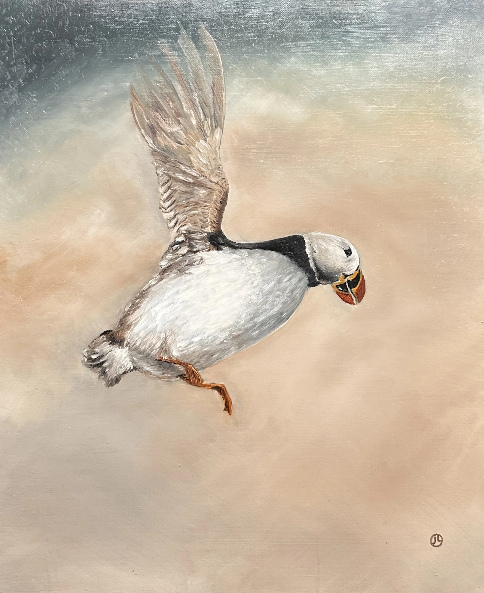 Boullig - huile sur toile de lin 46x38cm Disponible Available