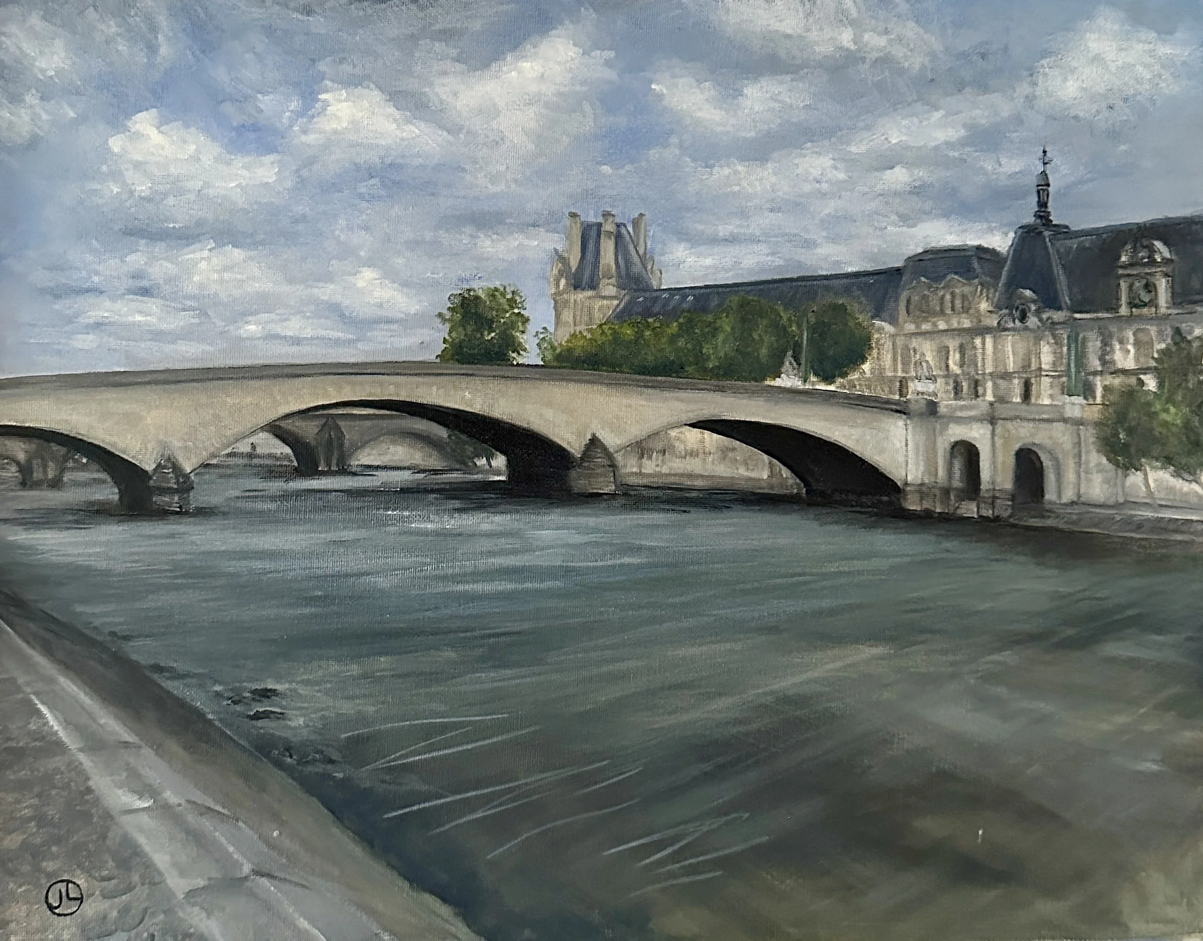 Le Louvre et la Seine – Paris