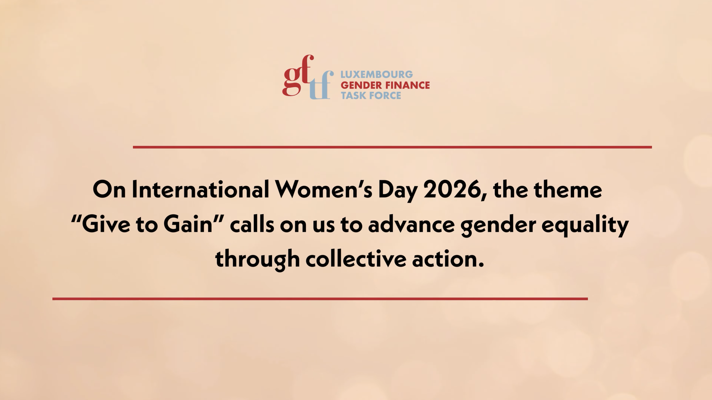 International Women’s Day 2026 - What does it mean to “Give to Gain”