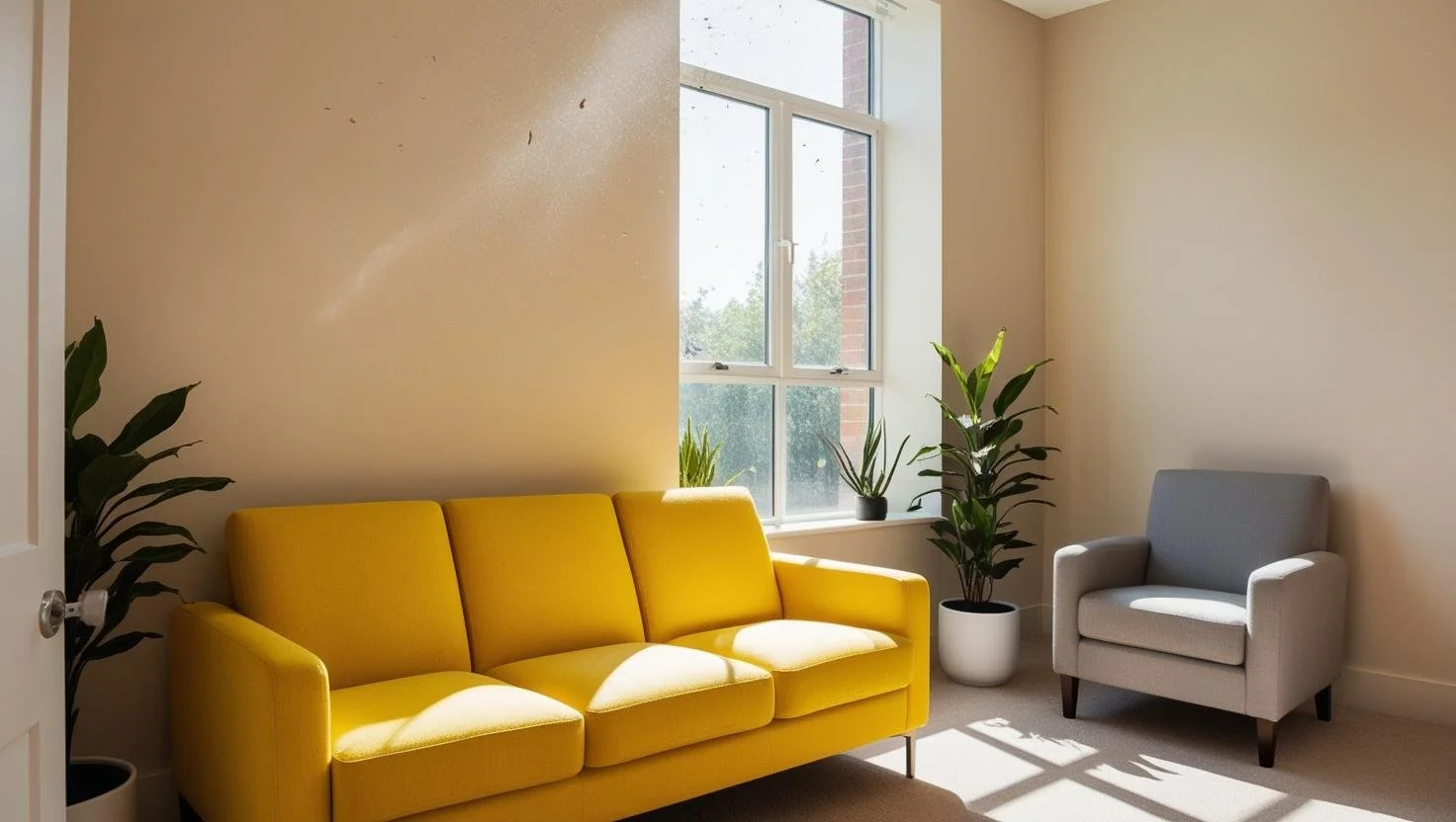 _a room to therapy. yellow three-seater. armchair grey.  Natural look. (5).jpg