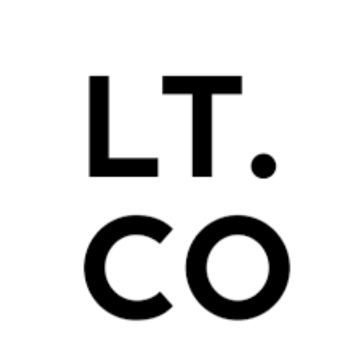 Black text on a white background reading 'LT. CO' with 'LT.' at the top and 'CO' below, separated by space.