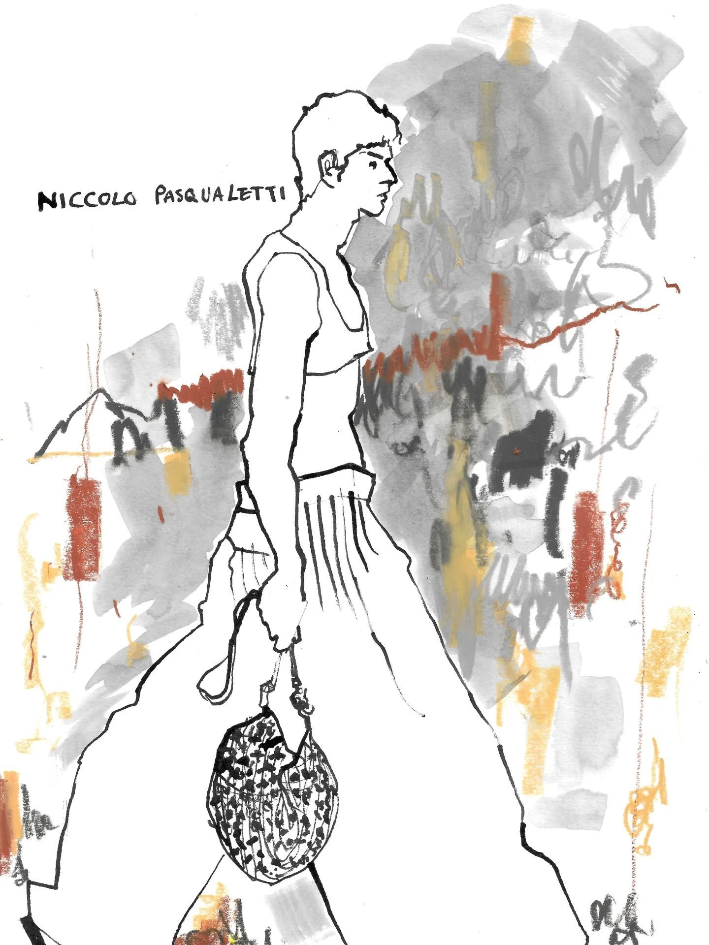 Inky investigations, pastely smears @niccolopasqualetti @pittiuomo_official