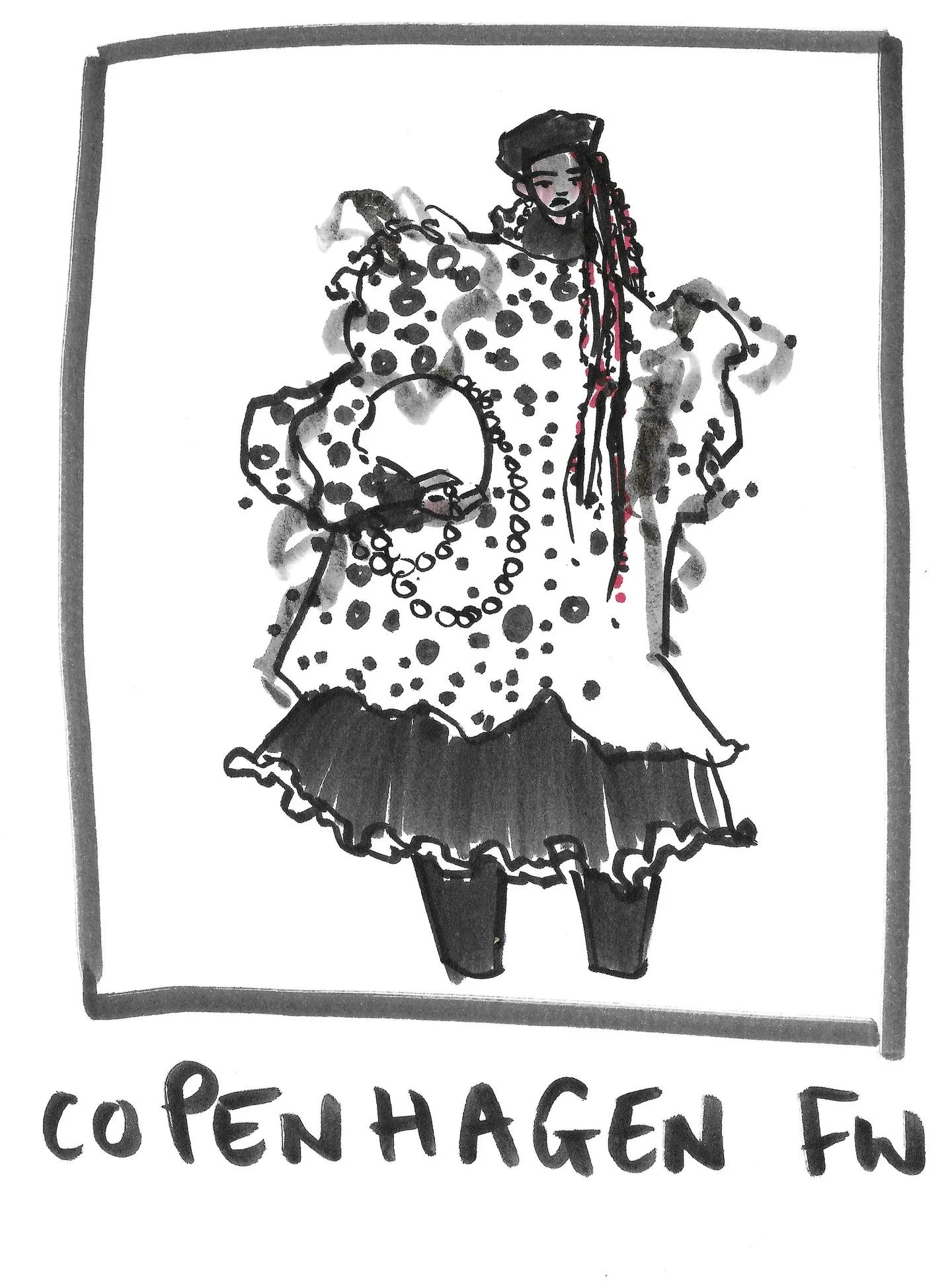 Quick propositions of streetstyle from Copenhagen fashion week. 

Clipboard, couple of brush pens and 6mins.

No filter at the moment, prepare for over posting this week!

#streetstyle #edinburghillustrator #liveillustraton #eventillustration #branda