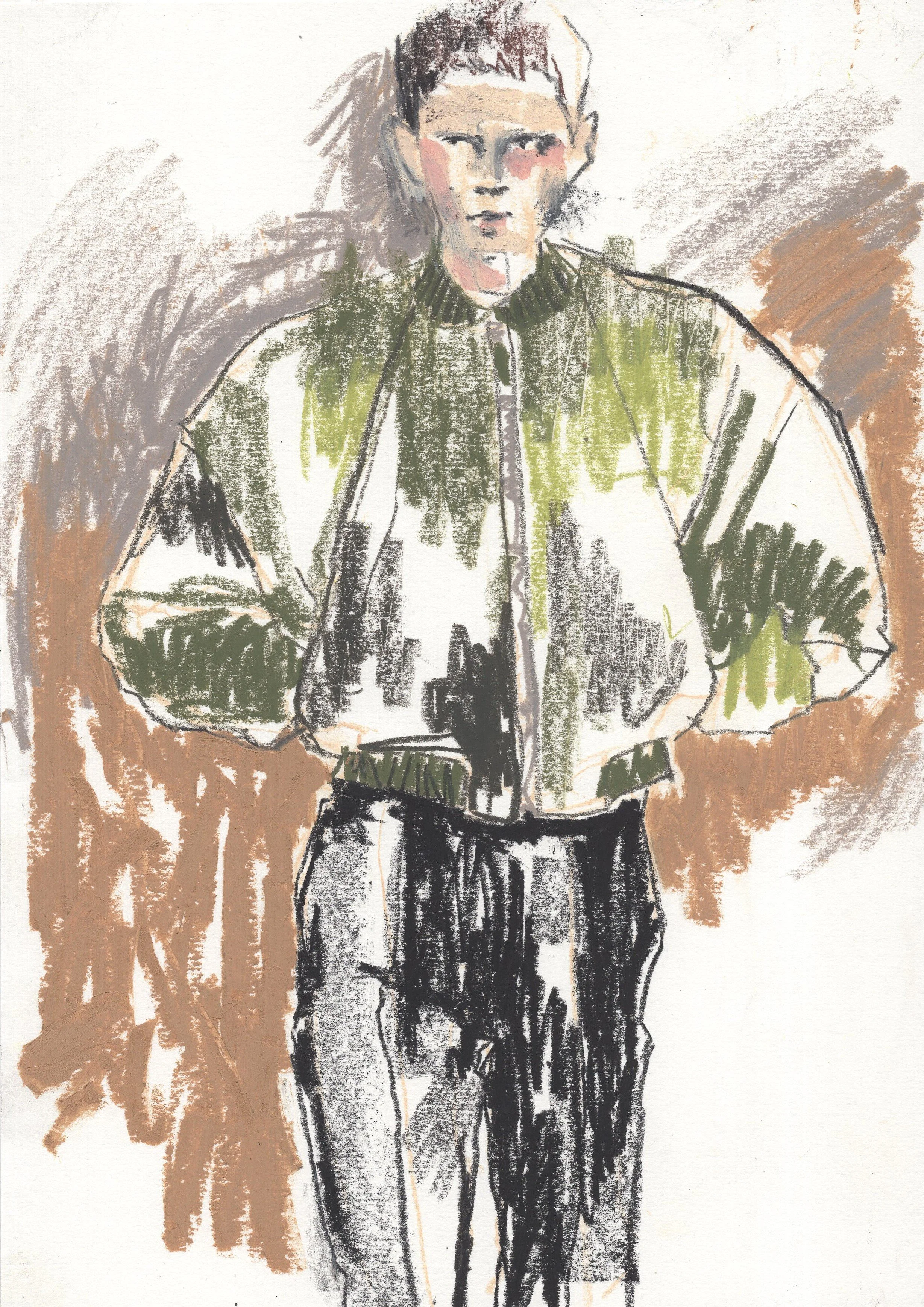 Khaki Jacket - Prada study