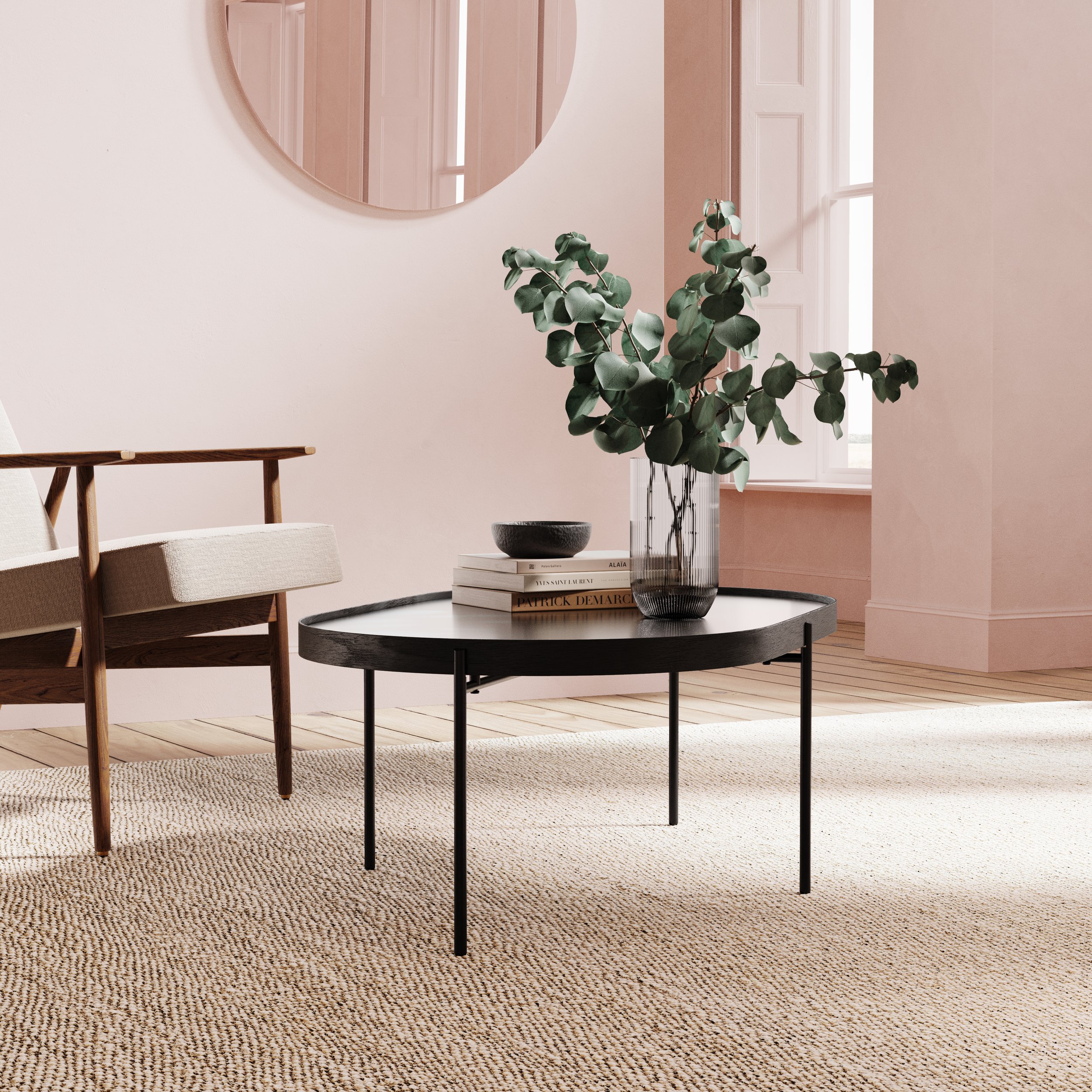 Fresco Pink by The Pickleson Paint Co. A muted, soothing pink for serene spaces.