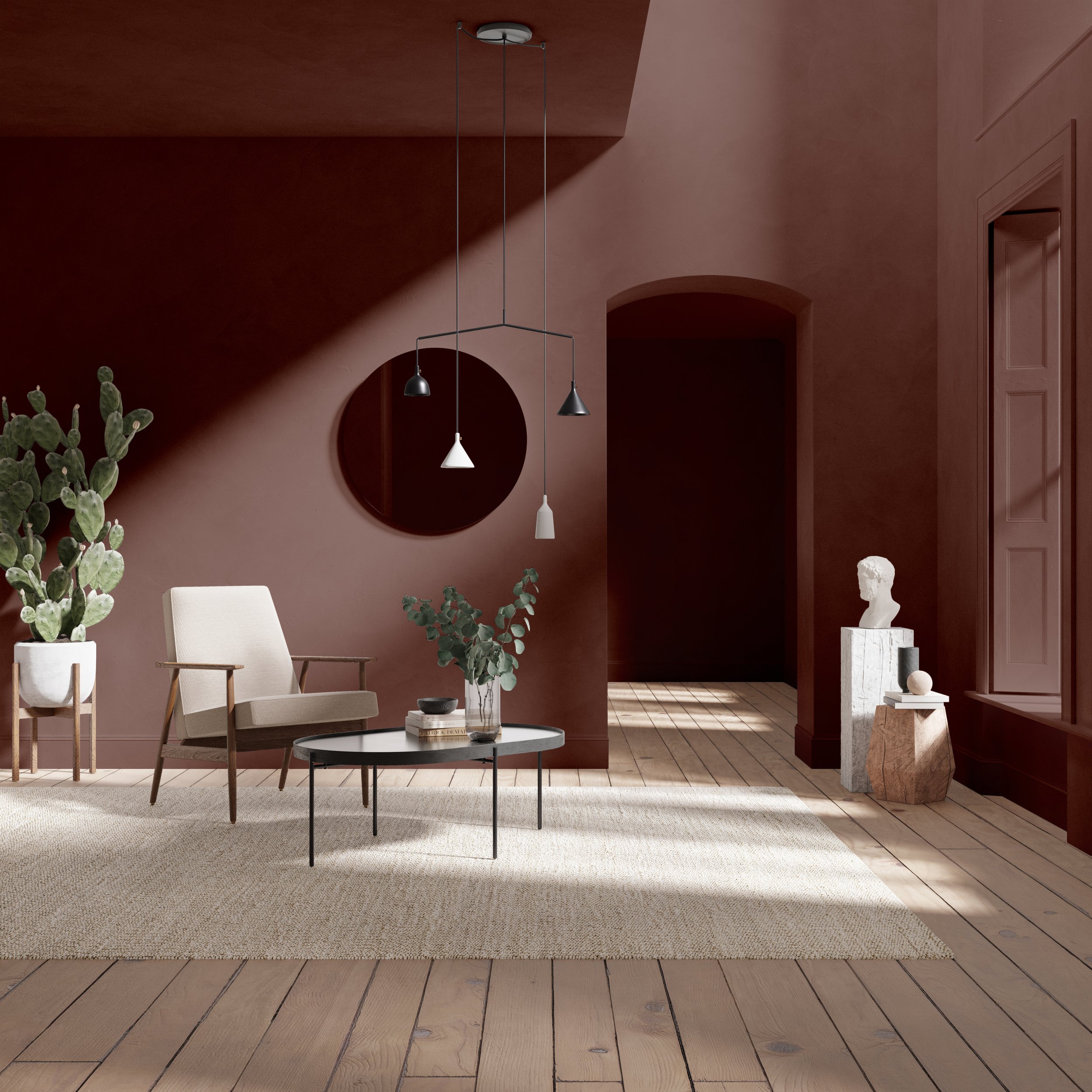 Sunday Brown by The Pickleson Paint Co. A deep, rich brown for cozy spaces.