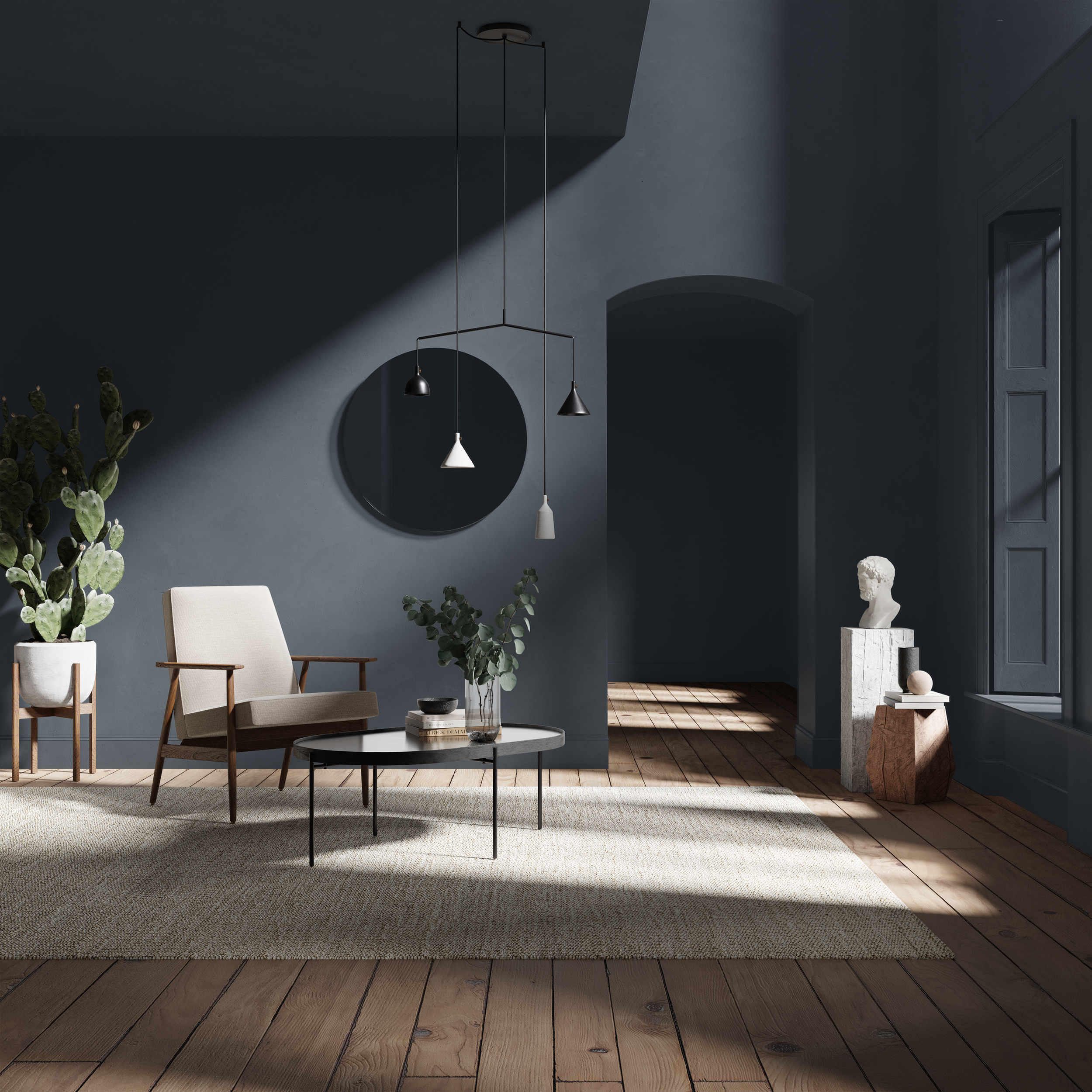Pickle Blue by The Pickleson Paint Co. A rich navy blue with timeless elegance.