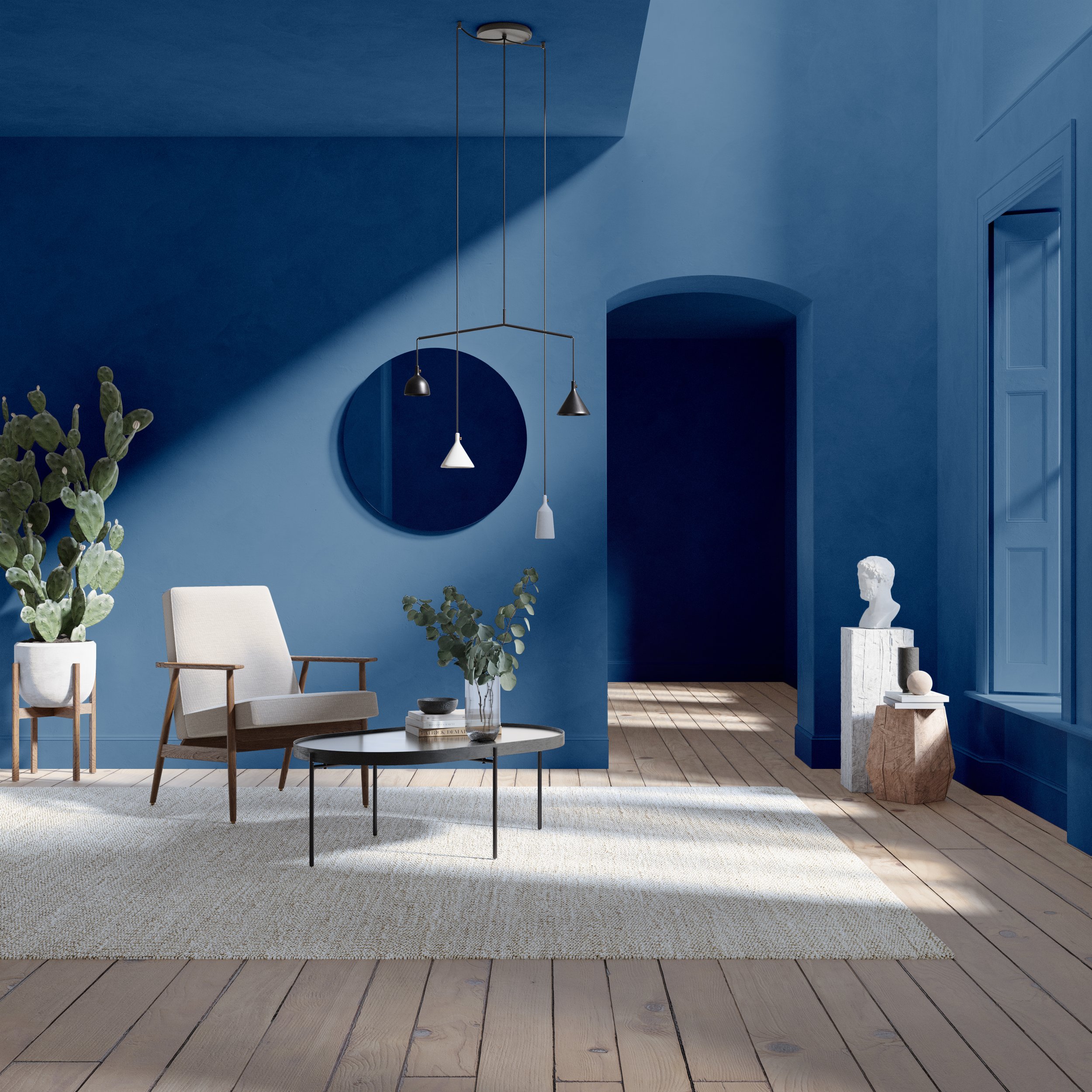 Boujee Blue by The Pickleson Paint Co. A bold designer blue that really makes a statement.