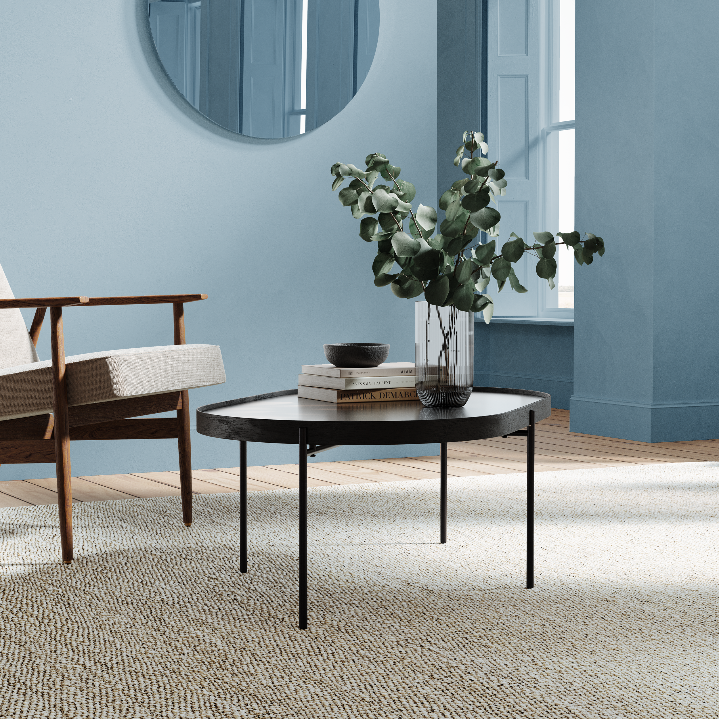 Stavros Blue by The Pickleson Paint Co. A charming mid blue inspired by the Greek Islands.
