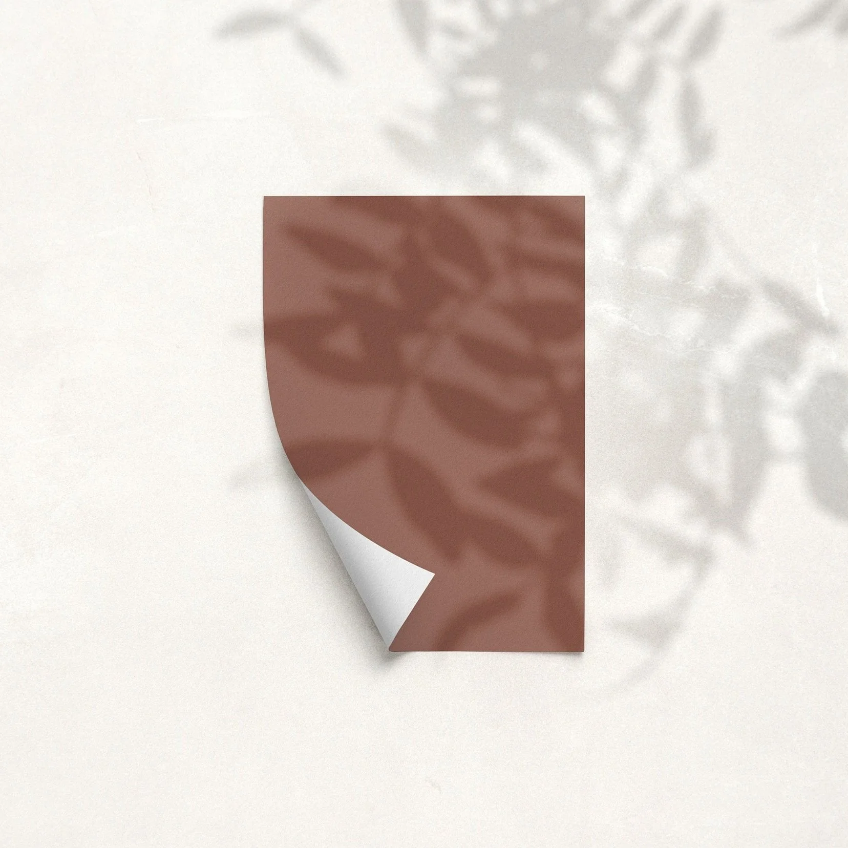 Sample Card for Hot Chocolate by The Pickleson Paint Co. A rich brown with pink undertones.