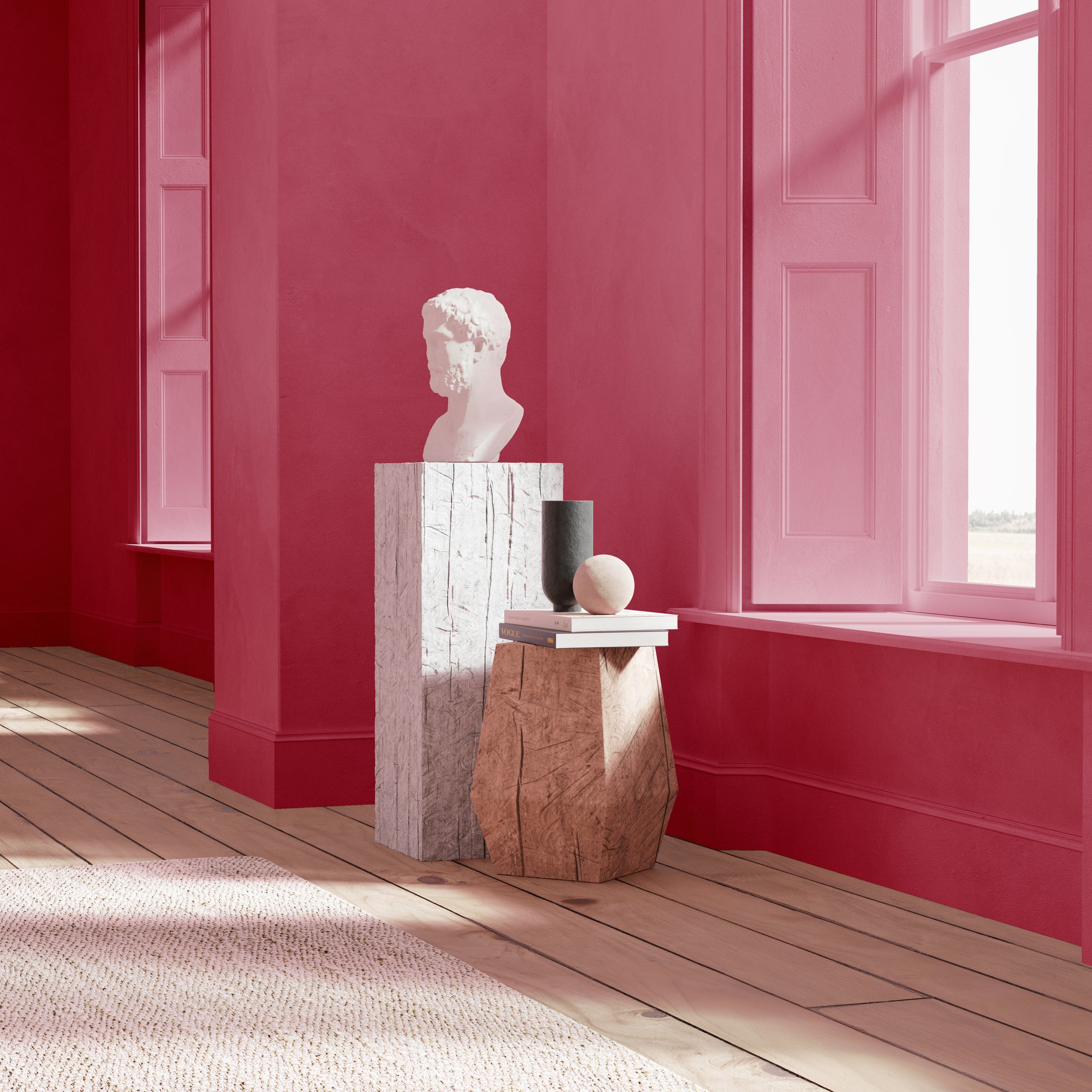 Disco Pink by The Pickleson Paint Co. A bold, electric pink, packed full of energy.