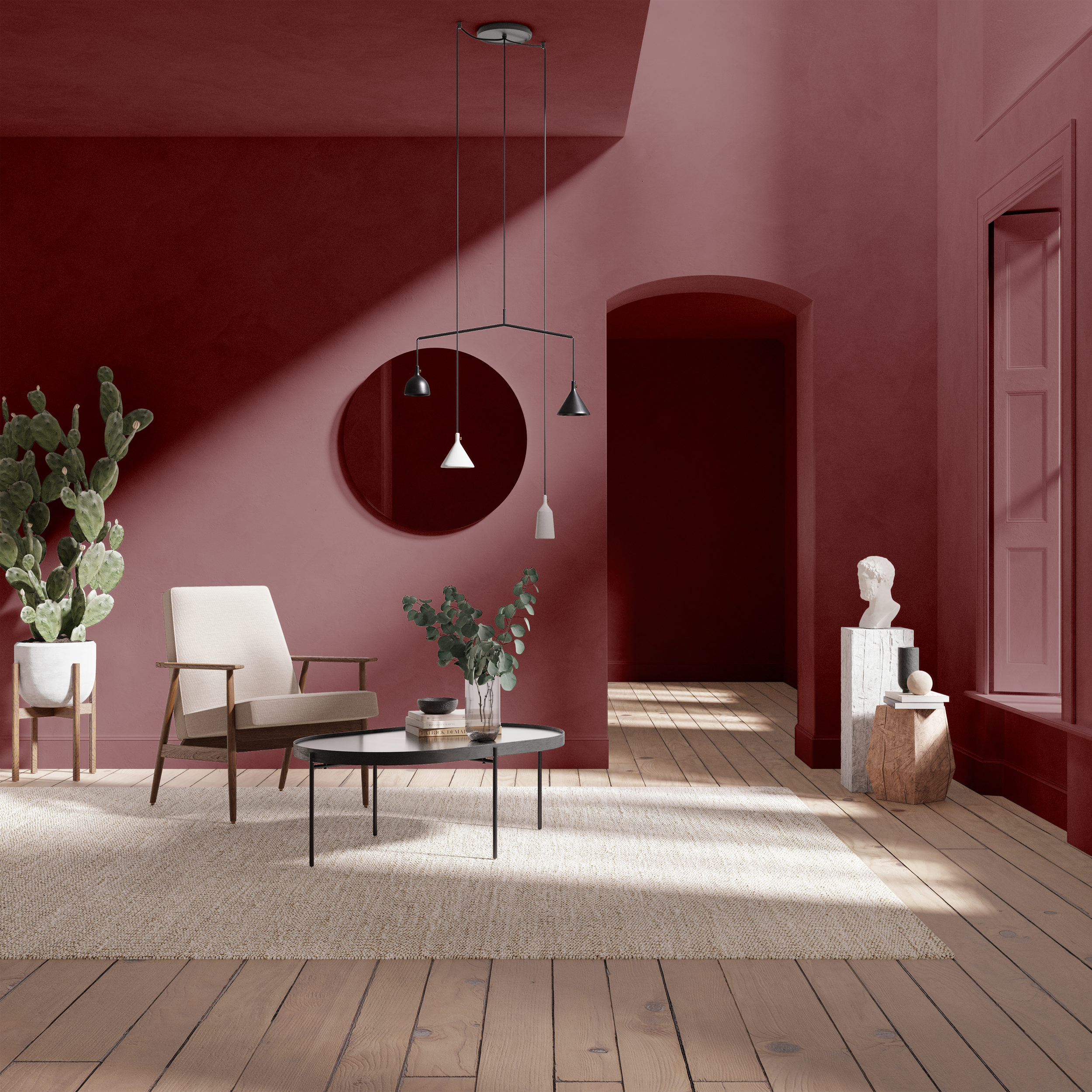 Ned Red by The Pickleson Paint Co. A deep, warm red with a sense of class.