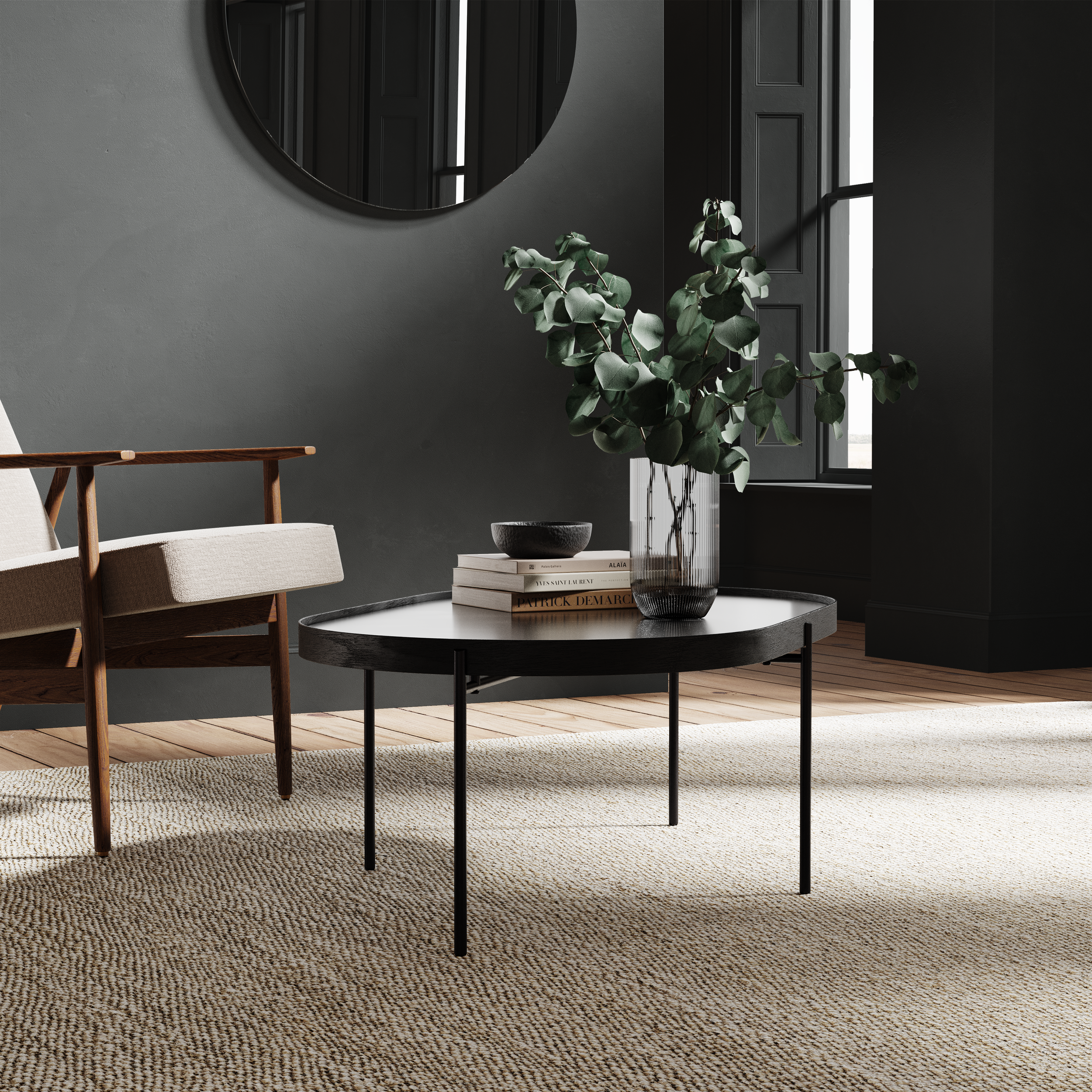 Jurassic Black by The Pickleson Paint Co. A deep, dark green with bold sophistication.