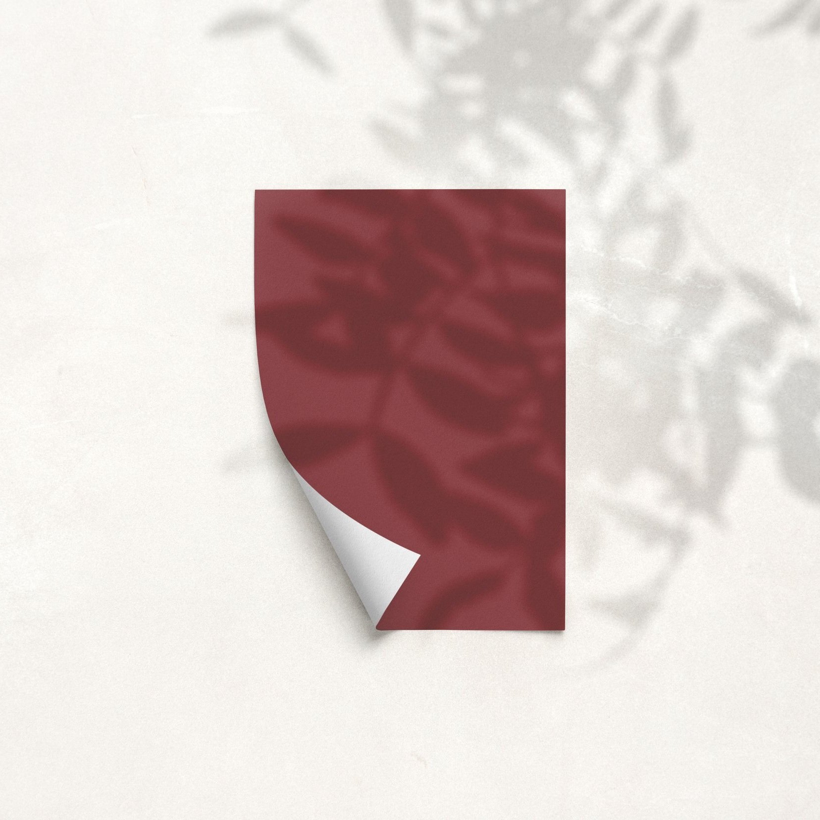 Sample Card for Ned Red by The Pickleson Paint Co. A deep, warm red with a sense of class.