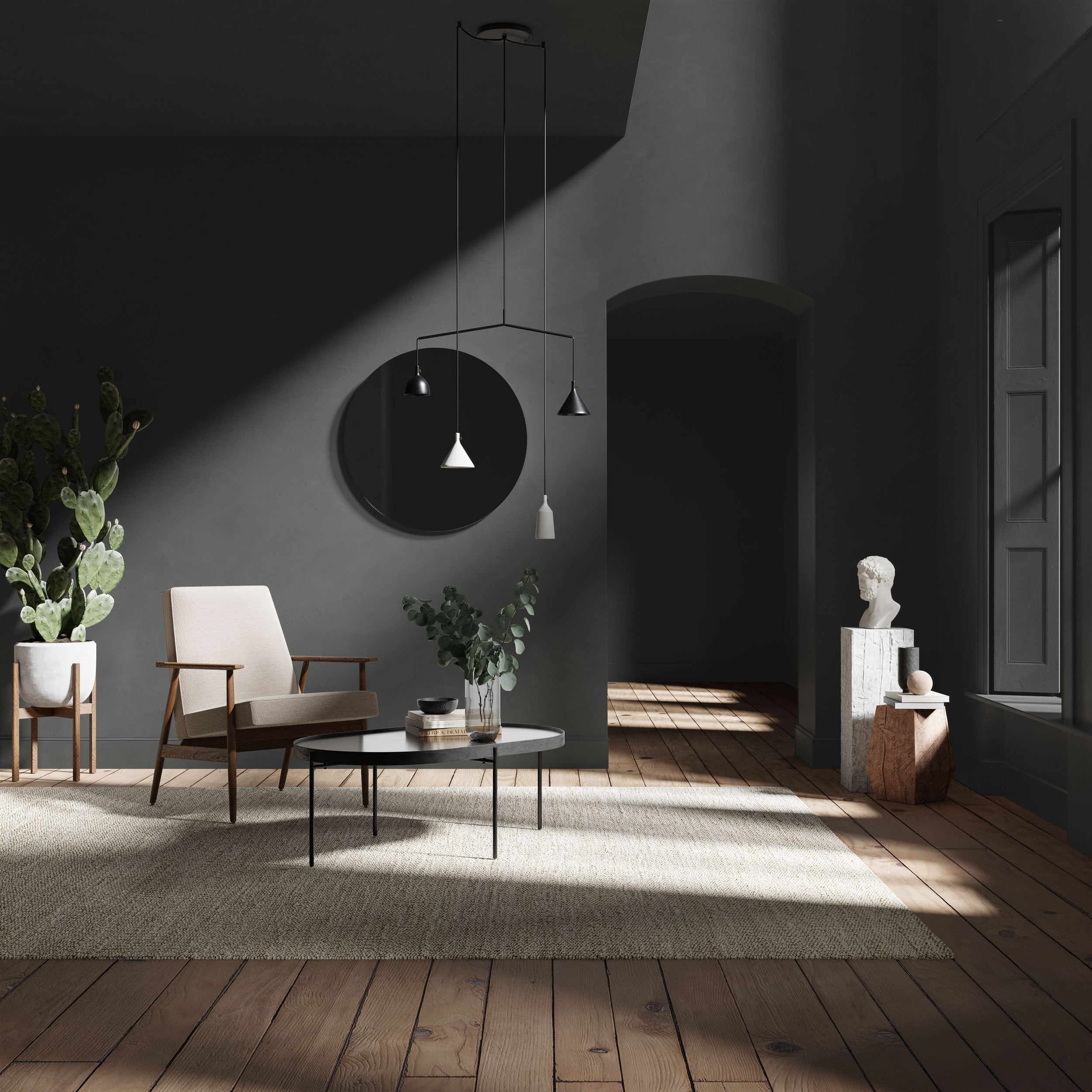 Jurassic Black by The Pickleson Paint Co. A deep, dark green with bold sophistication.