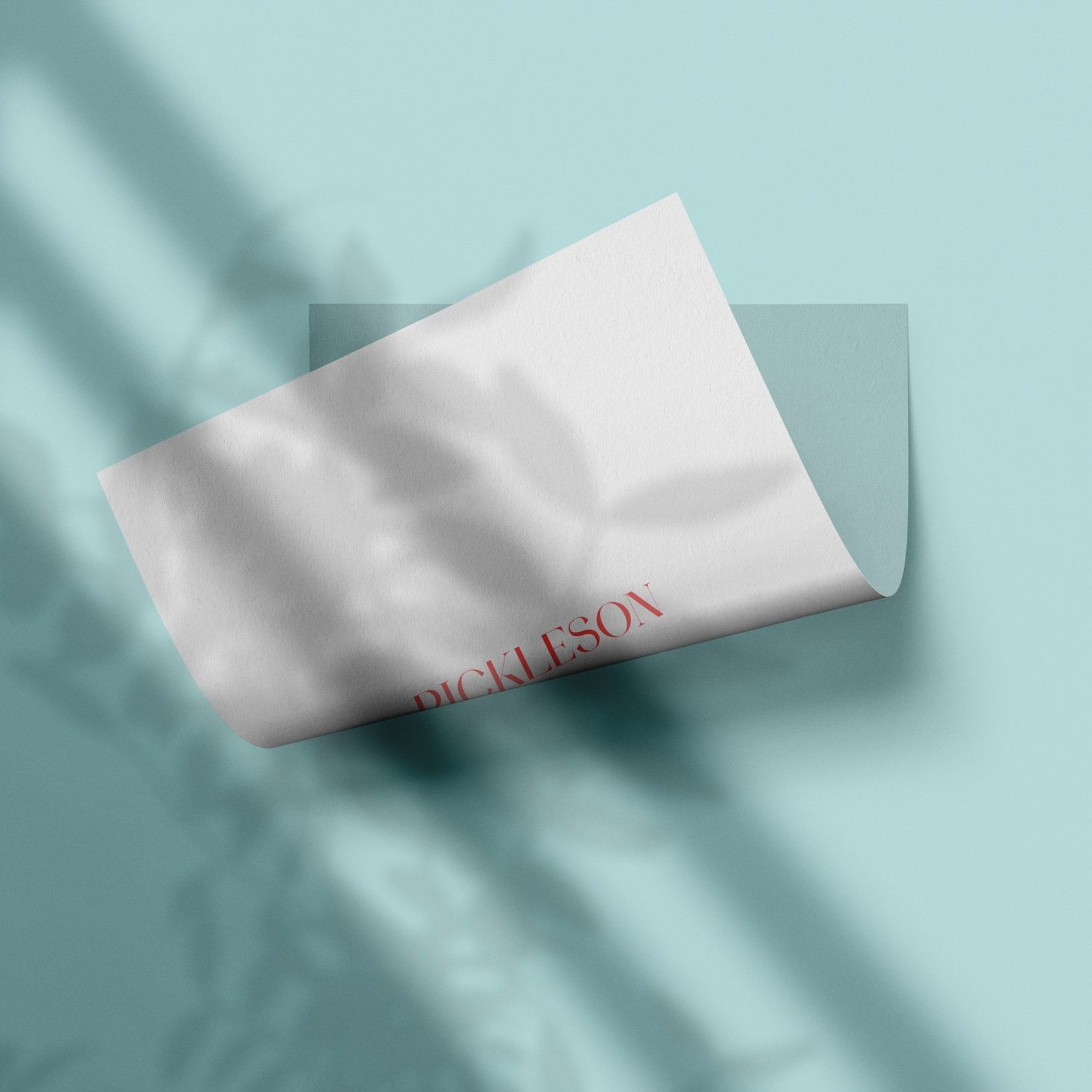 Sample Card for Artichoke Blue by The Pickleson Paint Co. A joyful light blue.