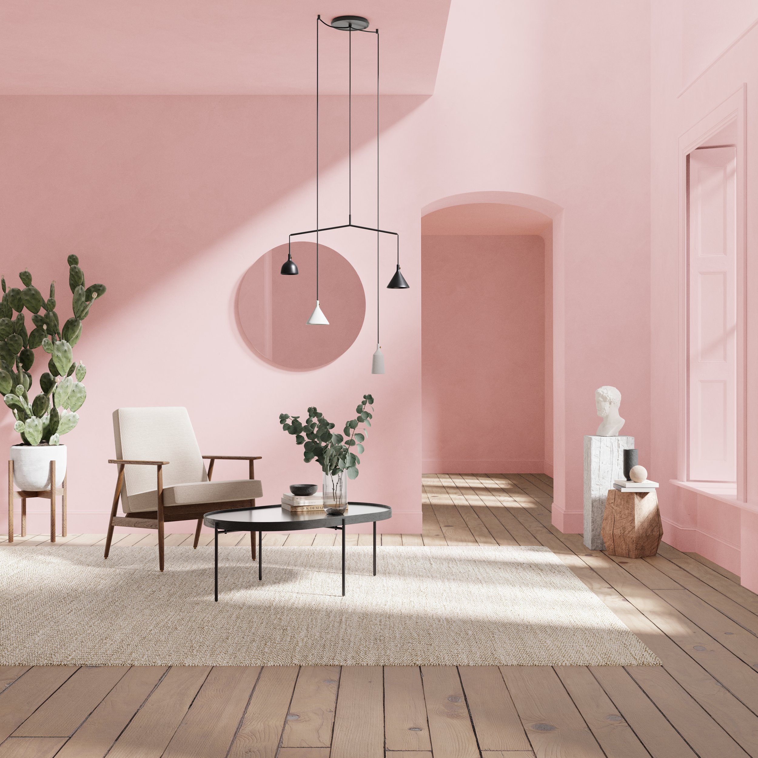 Sangria Pink by The Pickleson Paint Co. A vibrant pink that adds a touch of joy.