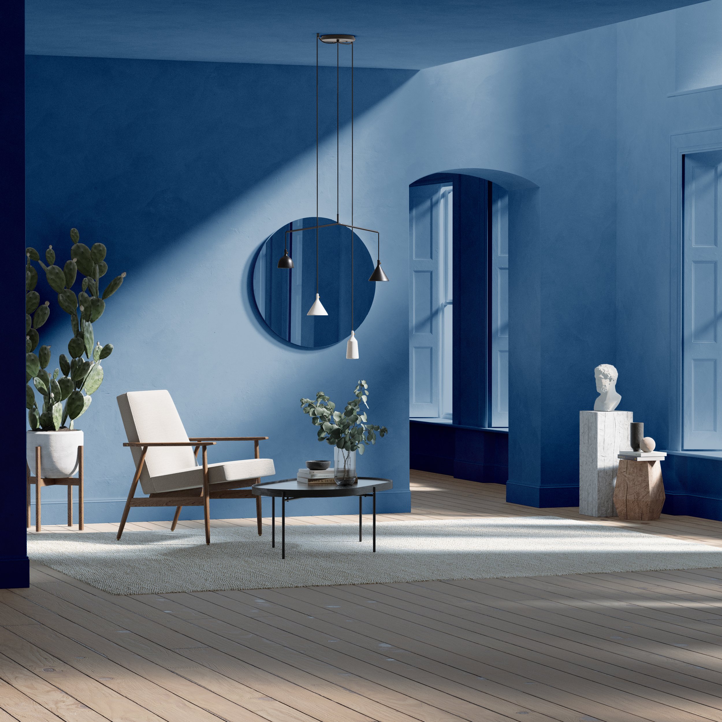 Boujee Blue by The Pickleson Paint Co. A bold designer blue that really makes a statement.